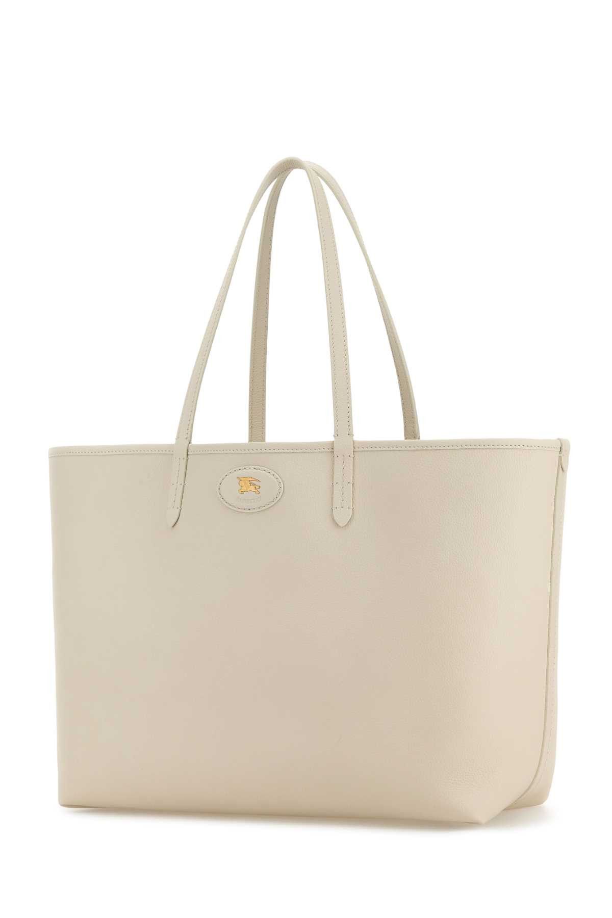 Ivory Leather Reversibile Bag