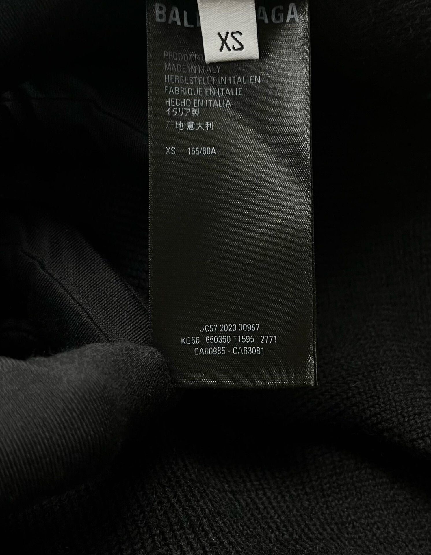 Balenciaga balenciaga black knit sweater with logo Size XS / US 0-2 / IT 36-38 - 3 Thumbnail