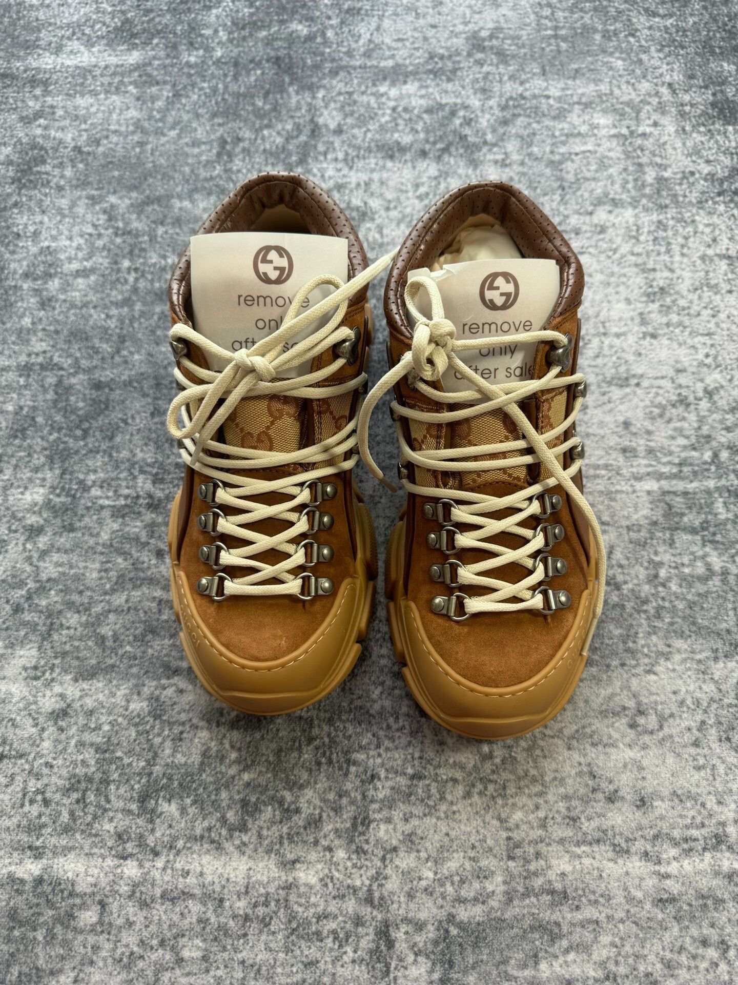 Gucci brown suede hiking shoes by gucci Size US 7 / EU 40 - 2 Thumbnail