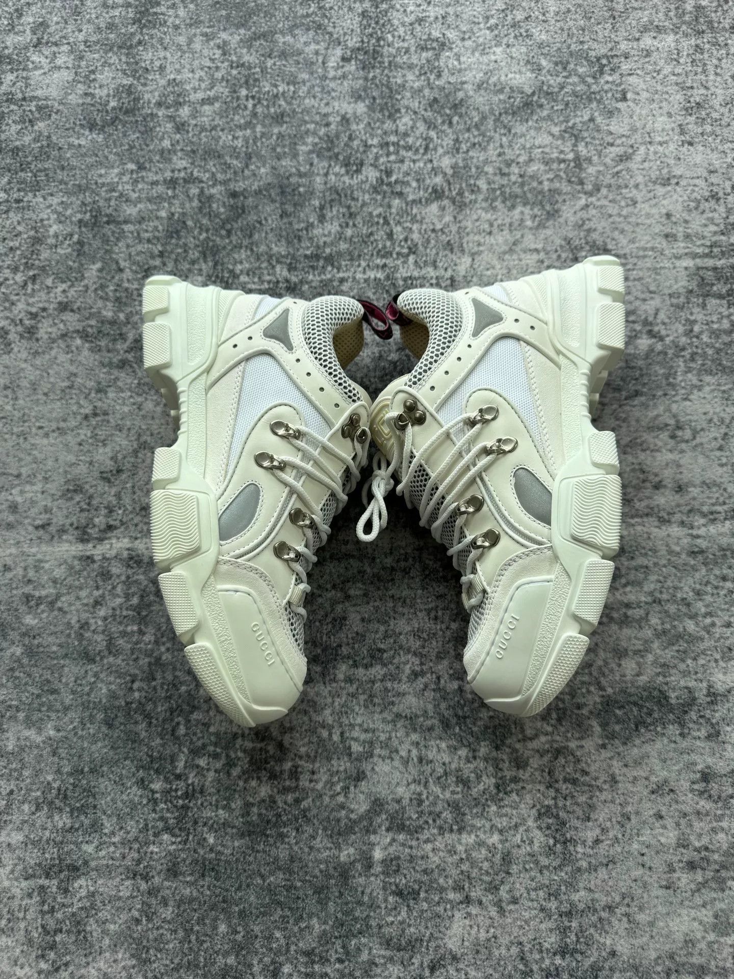Gucci gucci flashtrek white mesh hiking shoes Size US 6 / EU 39 - 3 Thumbnail