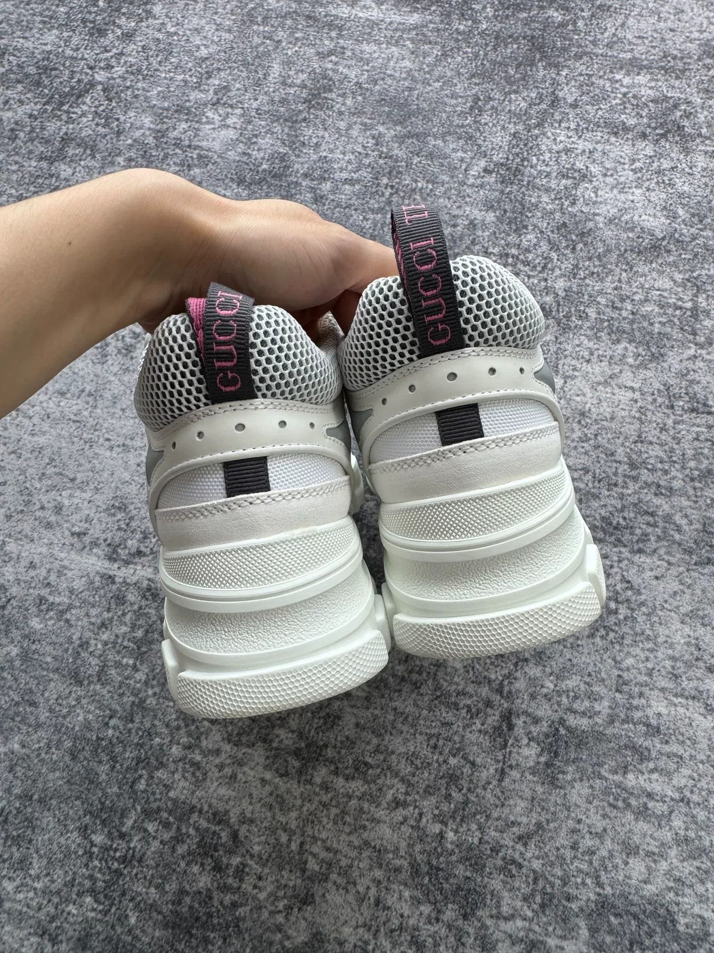 Gucci gucci flashtrek white mesh hiking shoes Size US 6 / EU 39 - 5 Thumbnail