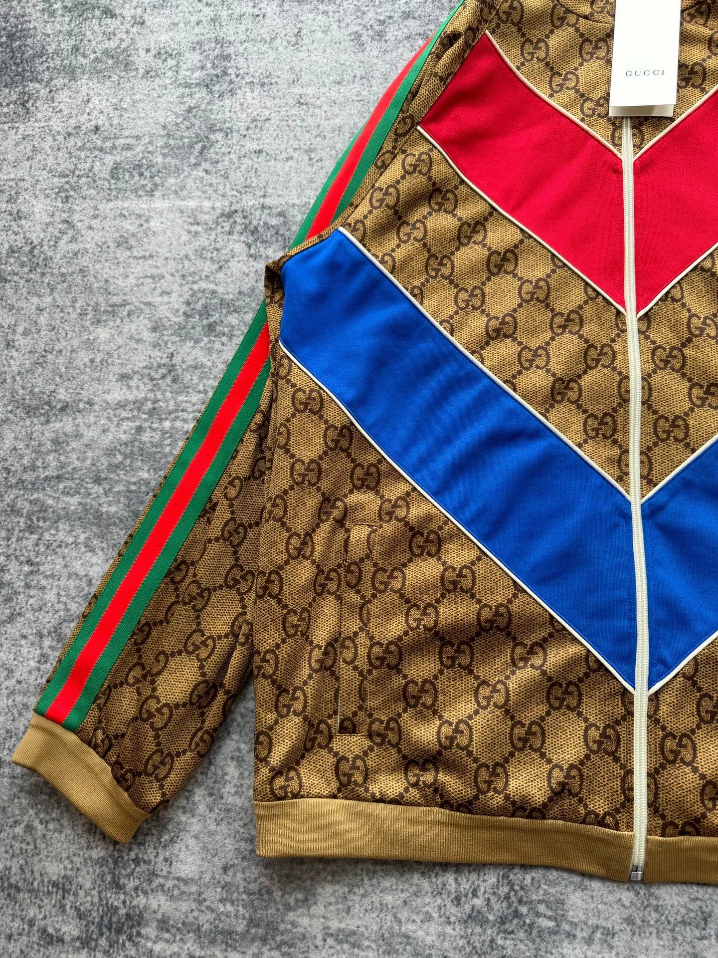 Gucci Gucci Monogram Zip-Up Jacket in Gold Size US L / EU 52-54 / 3 - 3 Thumbnail
