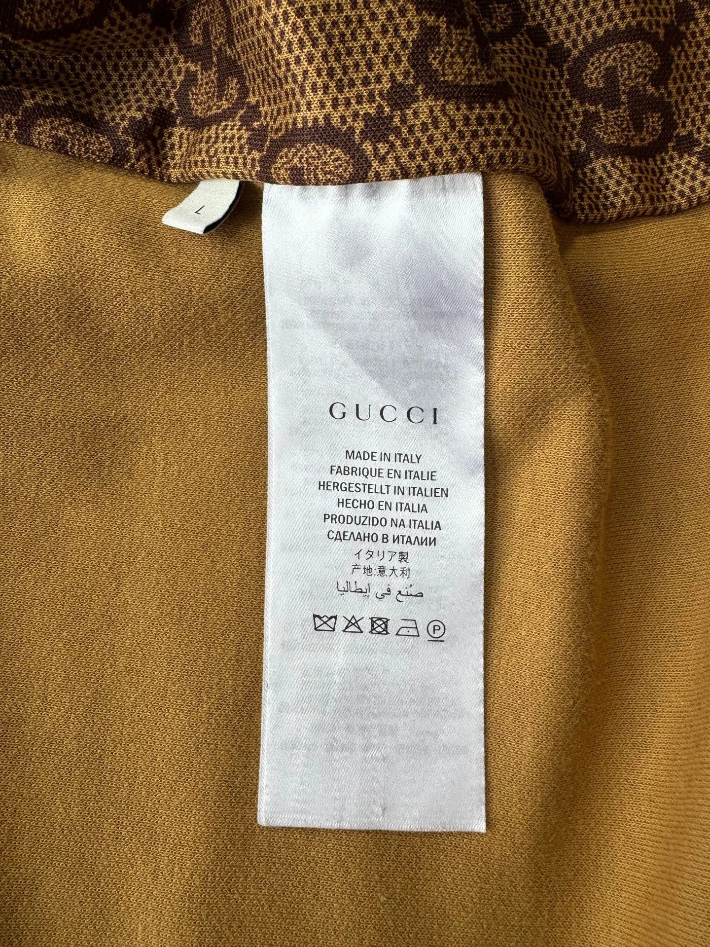 Gucci Gucci Monogram Zip-Up Jacket in Gold Size US L / EU 52-54 / 3 - 7 Thumbnail