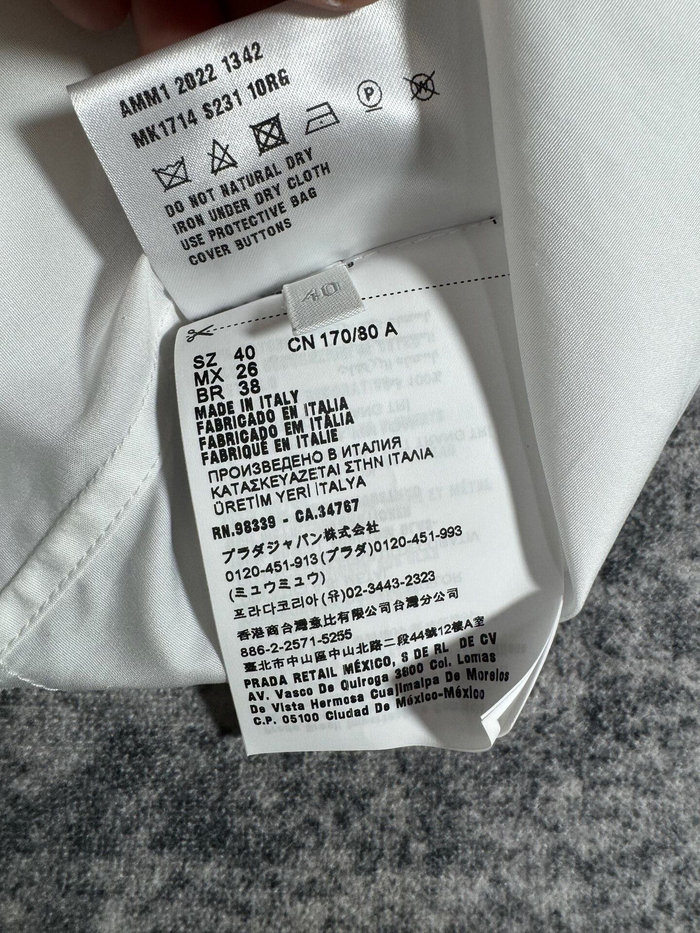 Miu Miu Miu Miu White Cropped Shirt with Studs Size M / US 6-8 / IT 42-44 - 8 Thumbnail