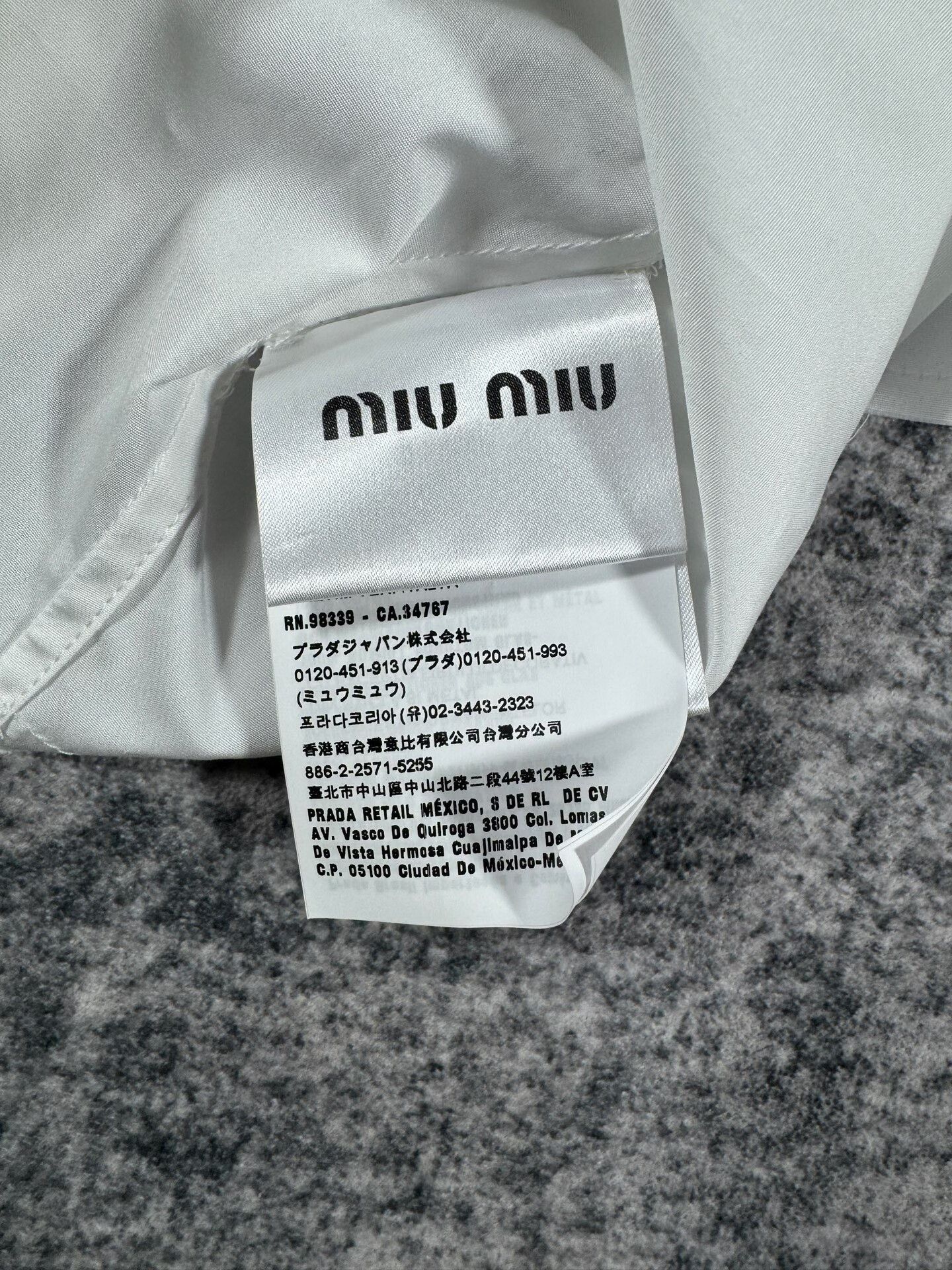 Miu Miu Miu Miu White Cropped Shirt with Studs Size M / US 6-8 / IT 42-44 - 7 Thumbnail
