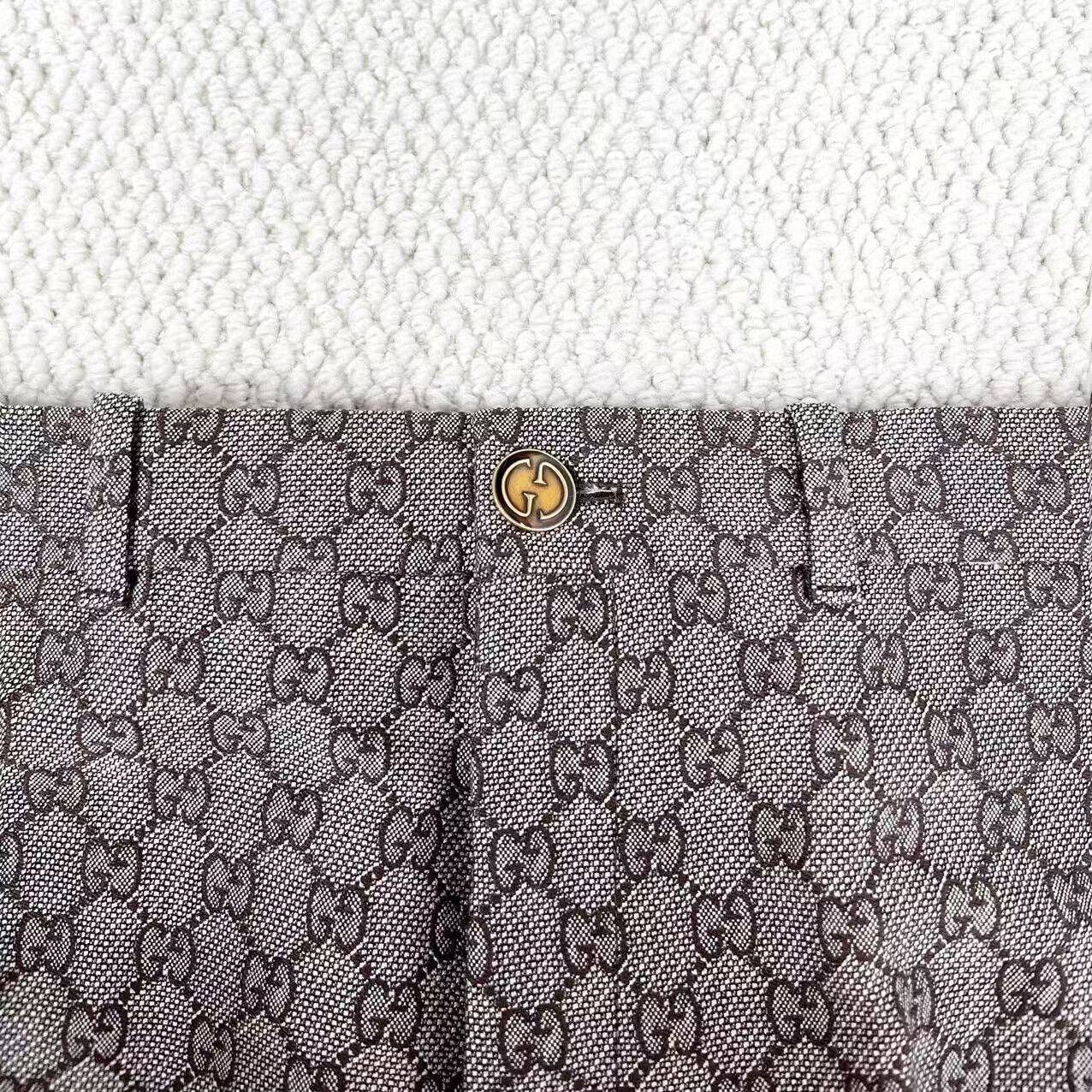 Gucci gucci double g print casual trousers Size US 27 - 4 Thumbnail