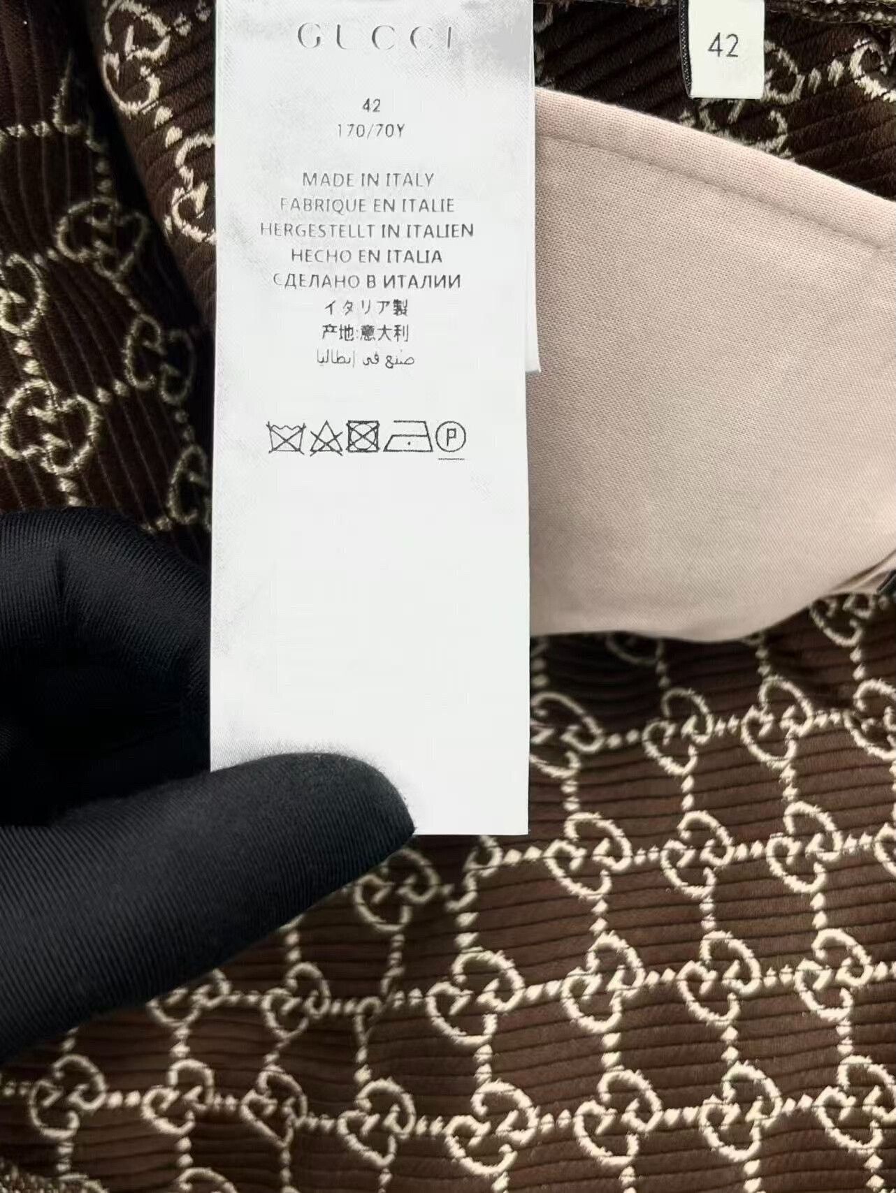 Gucci gucci double g print casual trousers Size US 27 - 6 Thumbnail