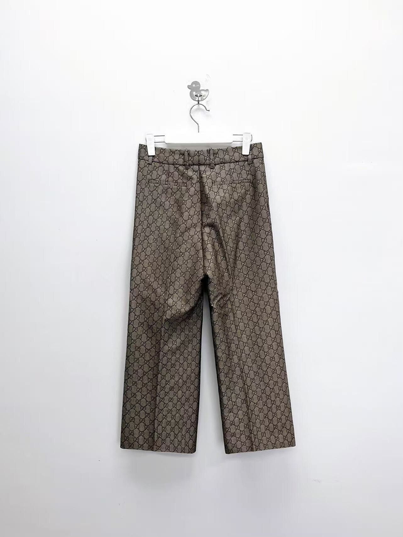 Gucci gucci double g print casual trousers Size US 27 - 2 Thumbnail