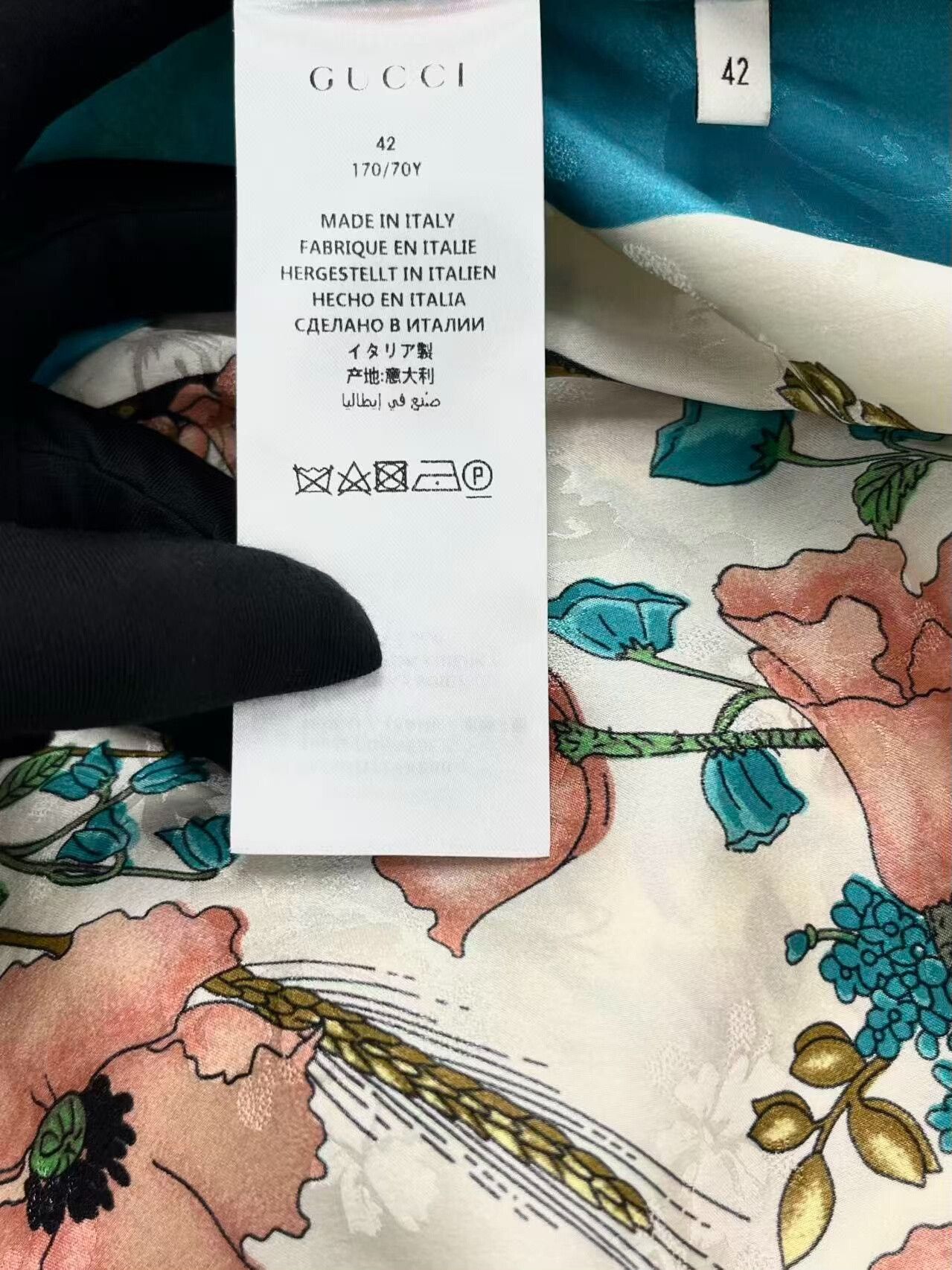Gucci gucci floral silk tiered midi skirt Size 42" / US 20 - 5 Thumbnail