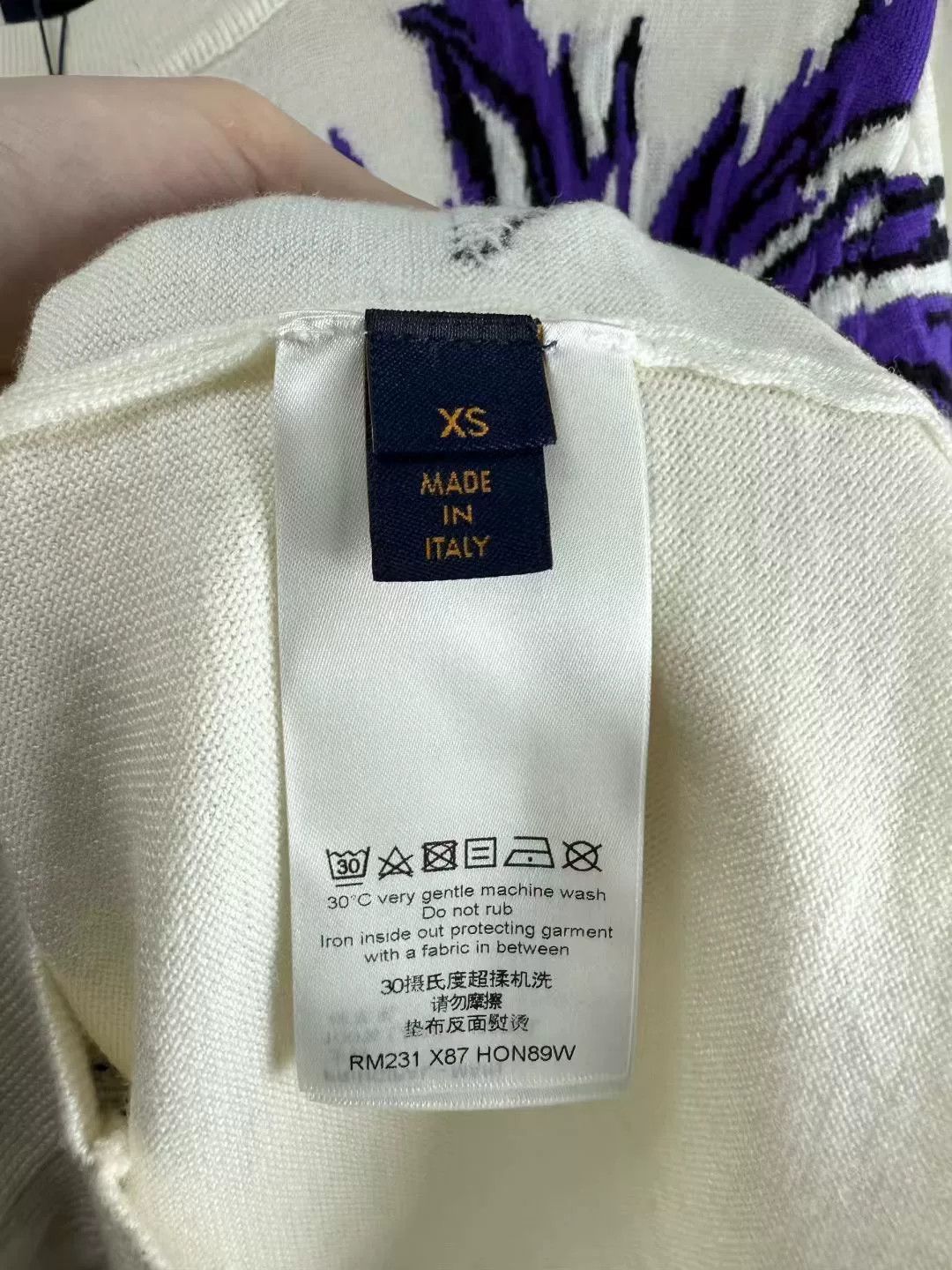 Louis Vuitton louis vuitton white floral knit sweater Size XS / US 0-2 / IT 36-38 - 4 Thumbnail