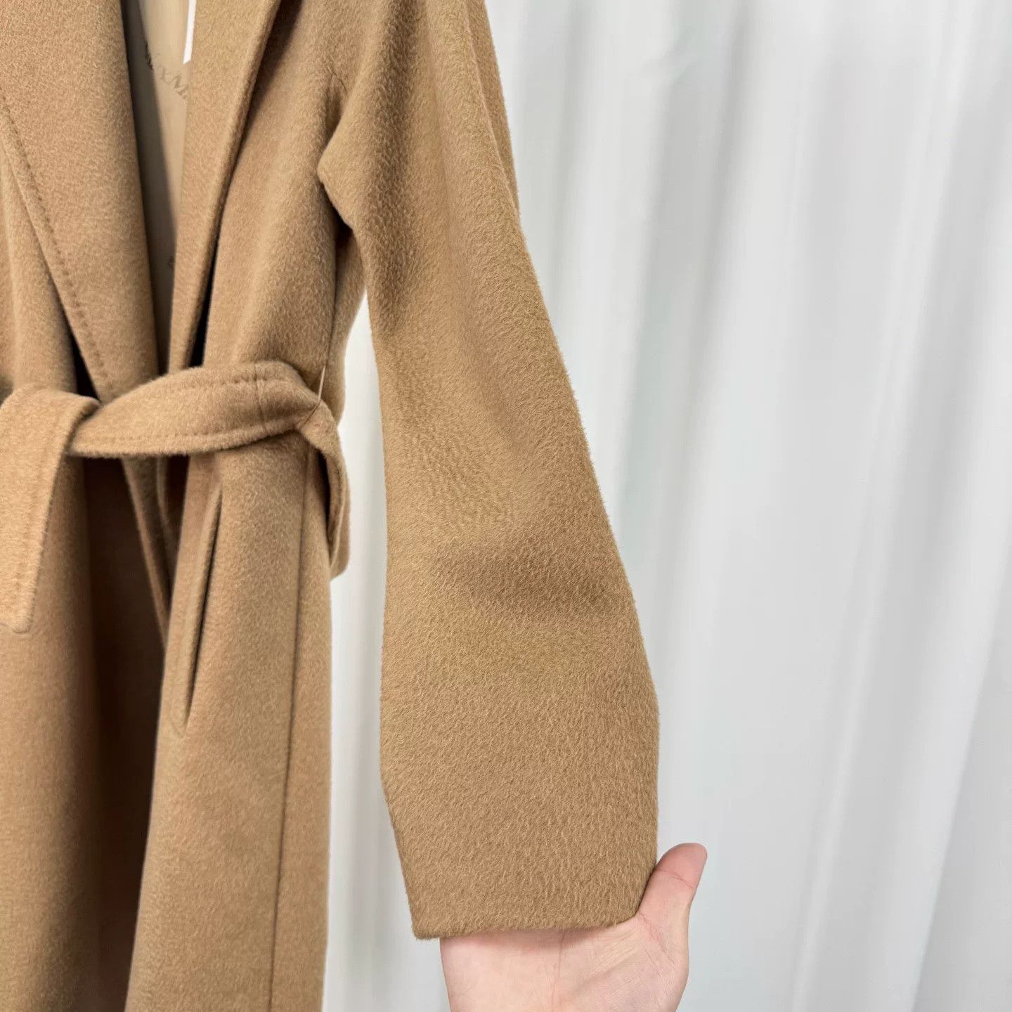 Max Mara maxmara camel wave pattern coat Size S / US 4 / IT 40 - 4 Thumbnail