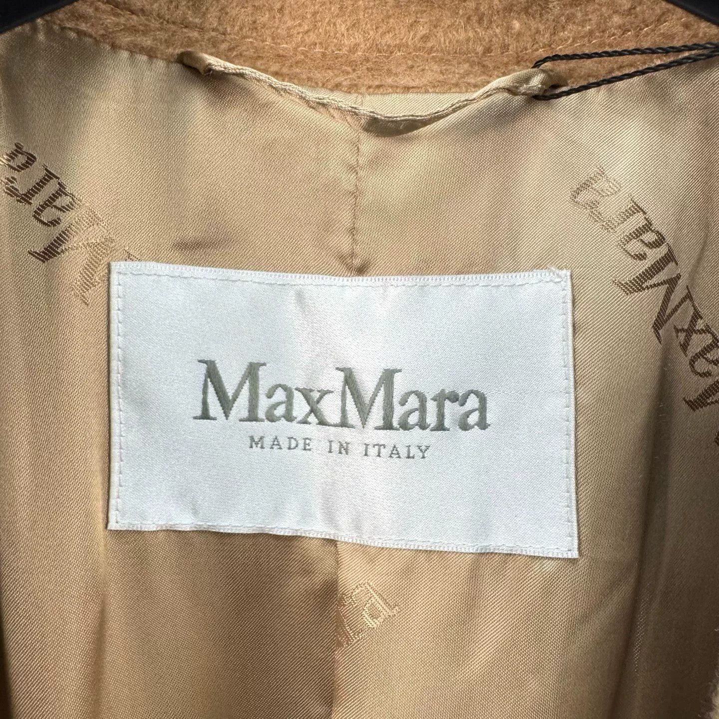 Max Mara maxmara camel wave pattern coat Size S / US 4 / IT 40 - 5 Thumbnail
