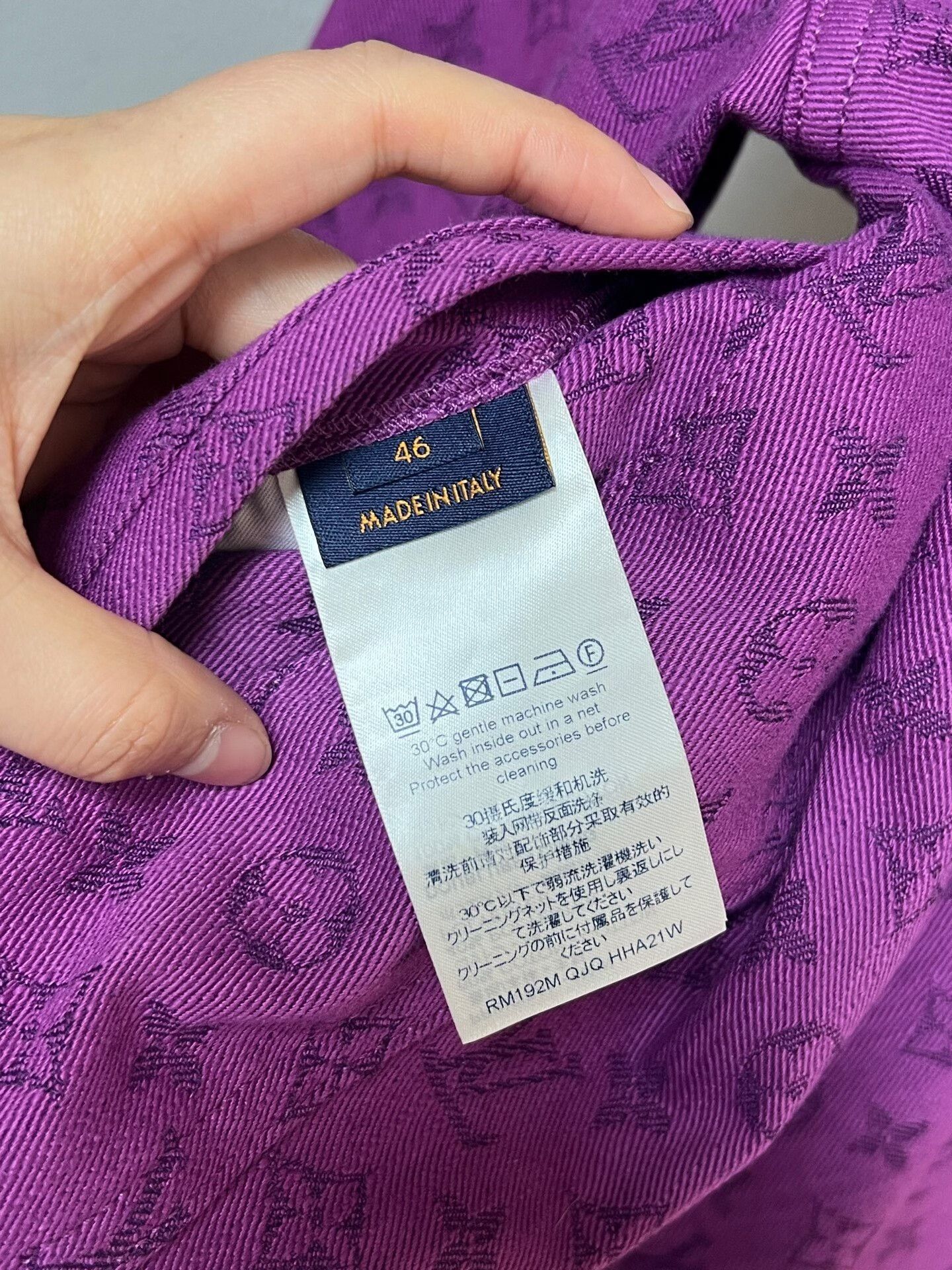 Louis Vuitton Louis Vuitton Purple Denim Jacket Size 46 Size L / US 10 / IT 46 - 4 Thumbnail