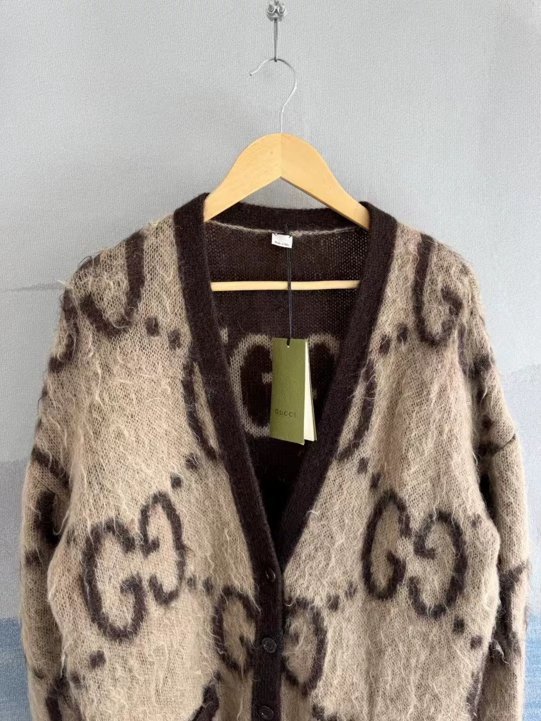 Gucci gucci caramel double-sided mohair cardigan Size S / US 4 / IT 40 - 2 Thumbnail