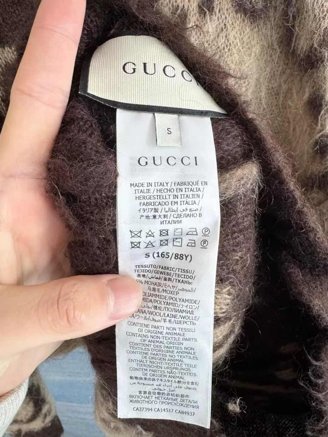 Gucci gucci caramel double-sided mohair cardigan Size S / US 4 / IT 40 - 6 Thumbnail