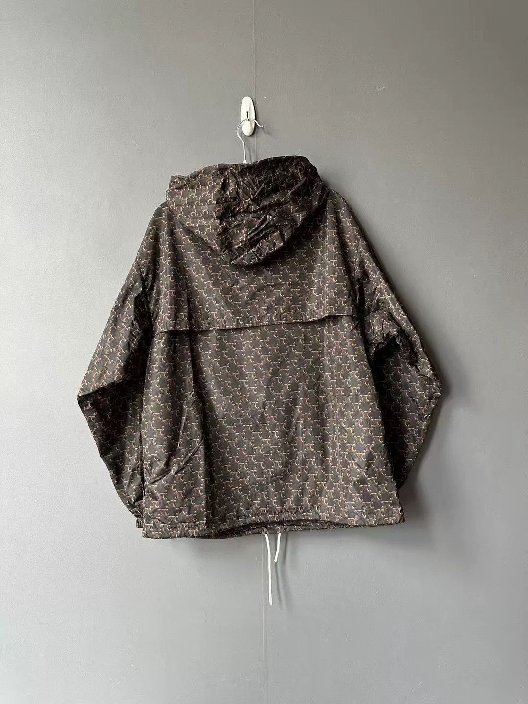 Celine celine brown half-zip windbreaker jacket Size S / US 4 / IT 40 - 2 Thumbnail