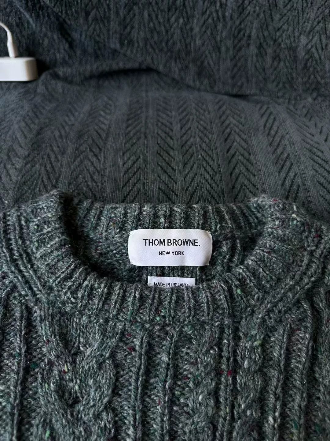 Thom Browne thom browne gray cable knit sweater Size US M / EU 48-50 / 2 - 3 Thumbnail