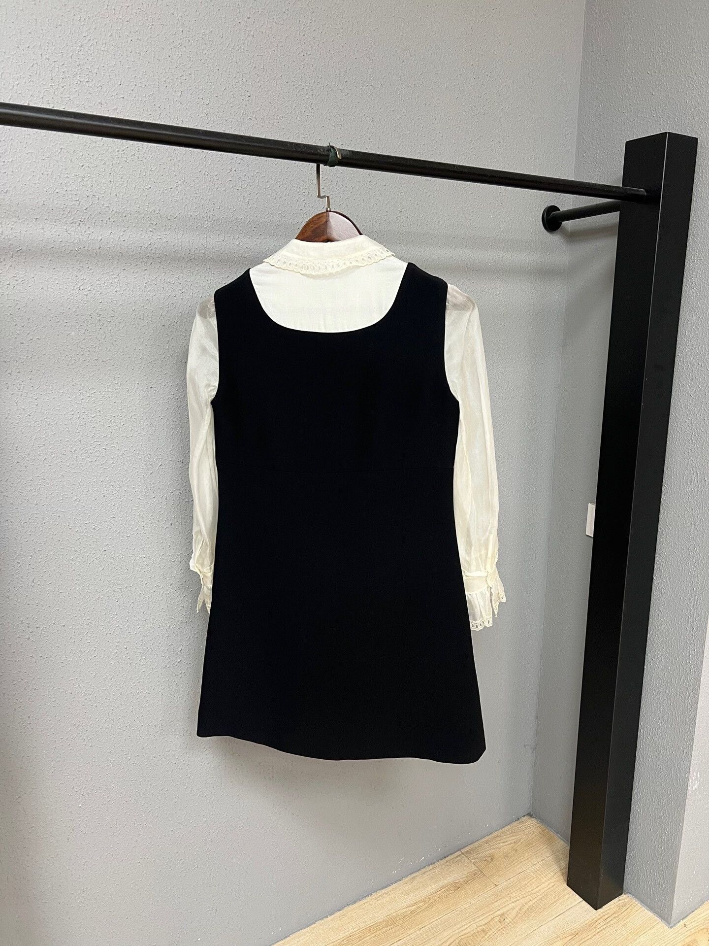 Miu Miu Miu Miu Sheer Panel Dress with Buttons Size M / US 6-8 / IT 42-44 - 2 Thumbnail
