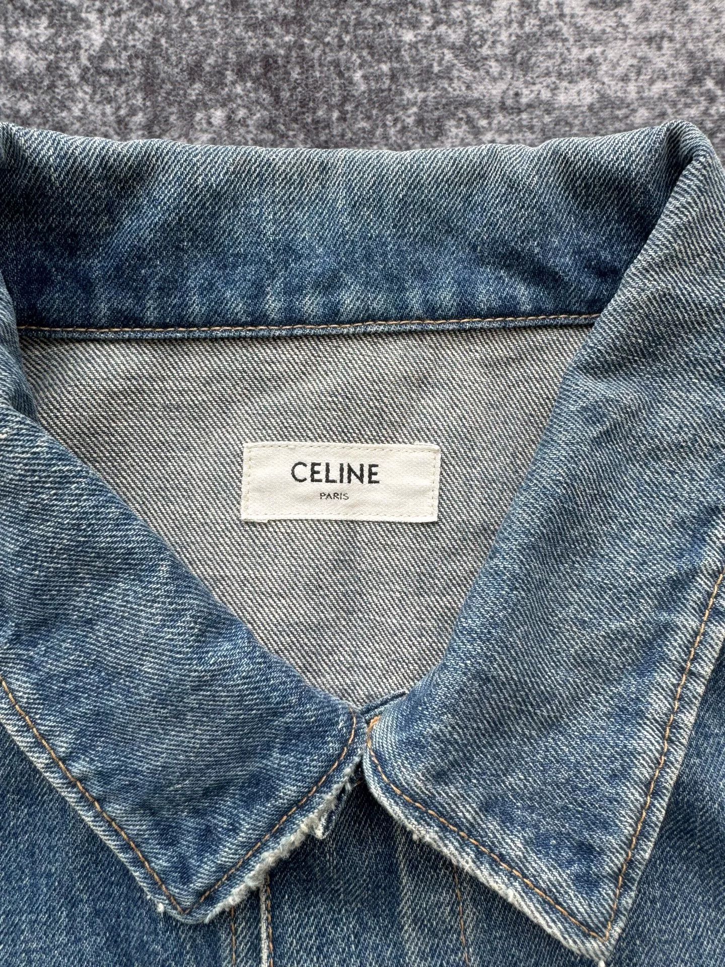Celine celine denim jacket with gold buttons Size US L / EU 52-54 / 3 - 3 Thumbnail