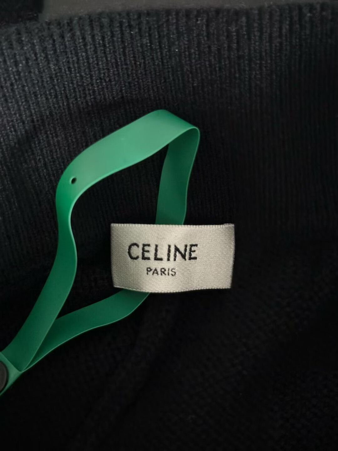 Celine celine black cashmere logo sweatpants Size 23" - 3 Thumbnail