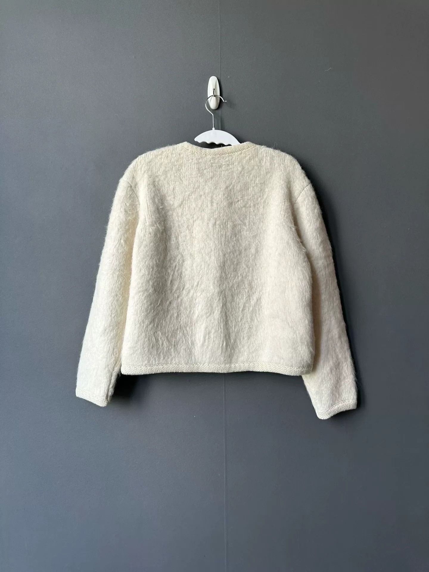 Celine celine cream cashmere coat with gold buttons Size L / US 10 / IT 46 - 2 Thumbnail