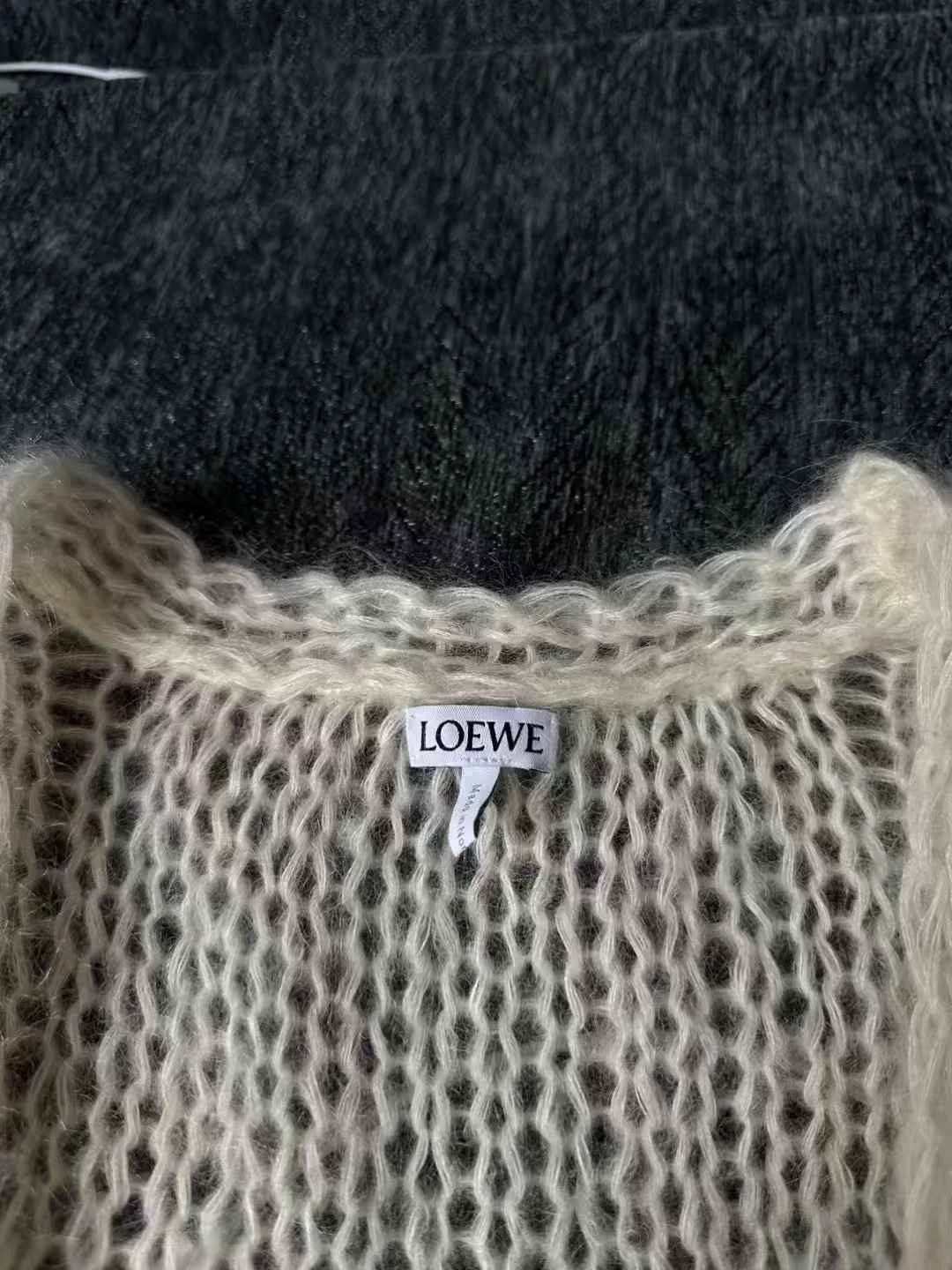 Loewe loewe ivory mohair cardigan Size S / US 4 / IT 40 - 3 Thumbnail