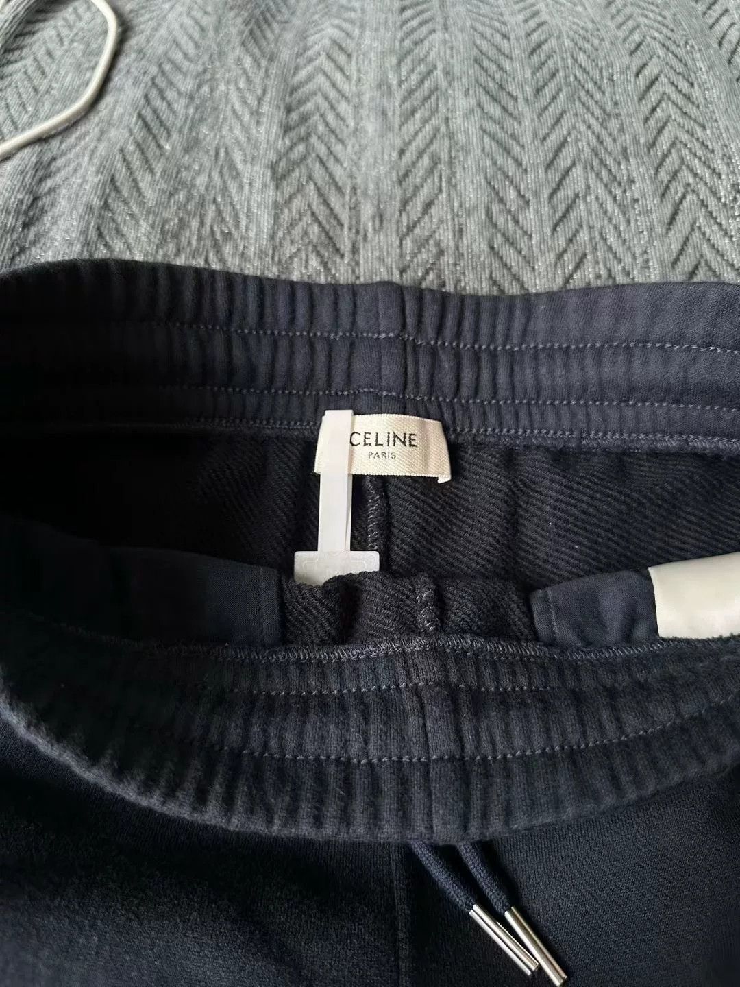 Celine celine navy blue embroidered sweatpants Size 22" - 3 Thumbnail