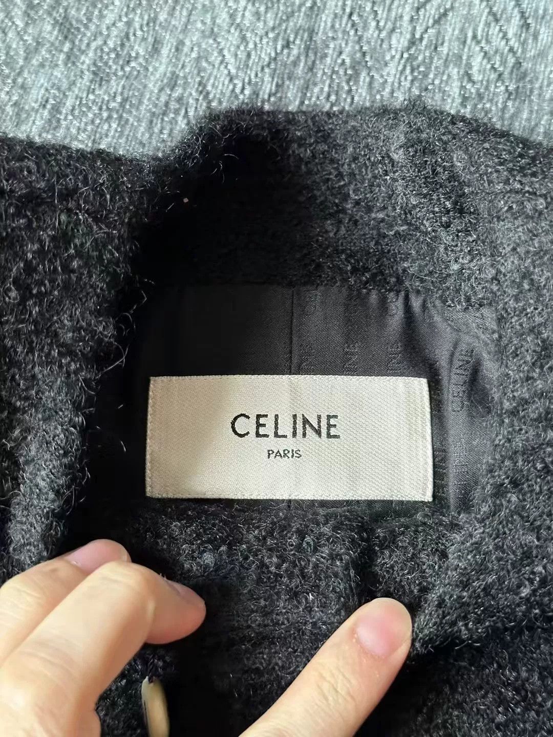 Celine celine black gold coat with wool blend Size S / US 4 / IT 40 - 3 Thumbnail