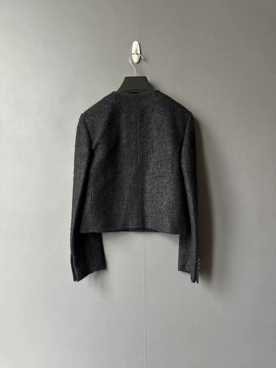 Celine celine black gold coat with wool blend Size S / US 4 / IT 40 - 2 Thumbnail