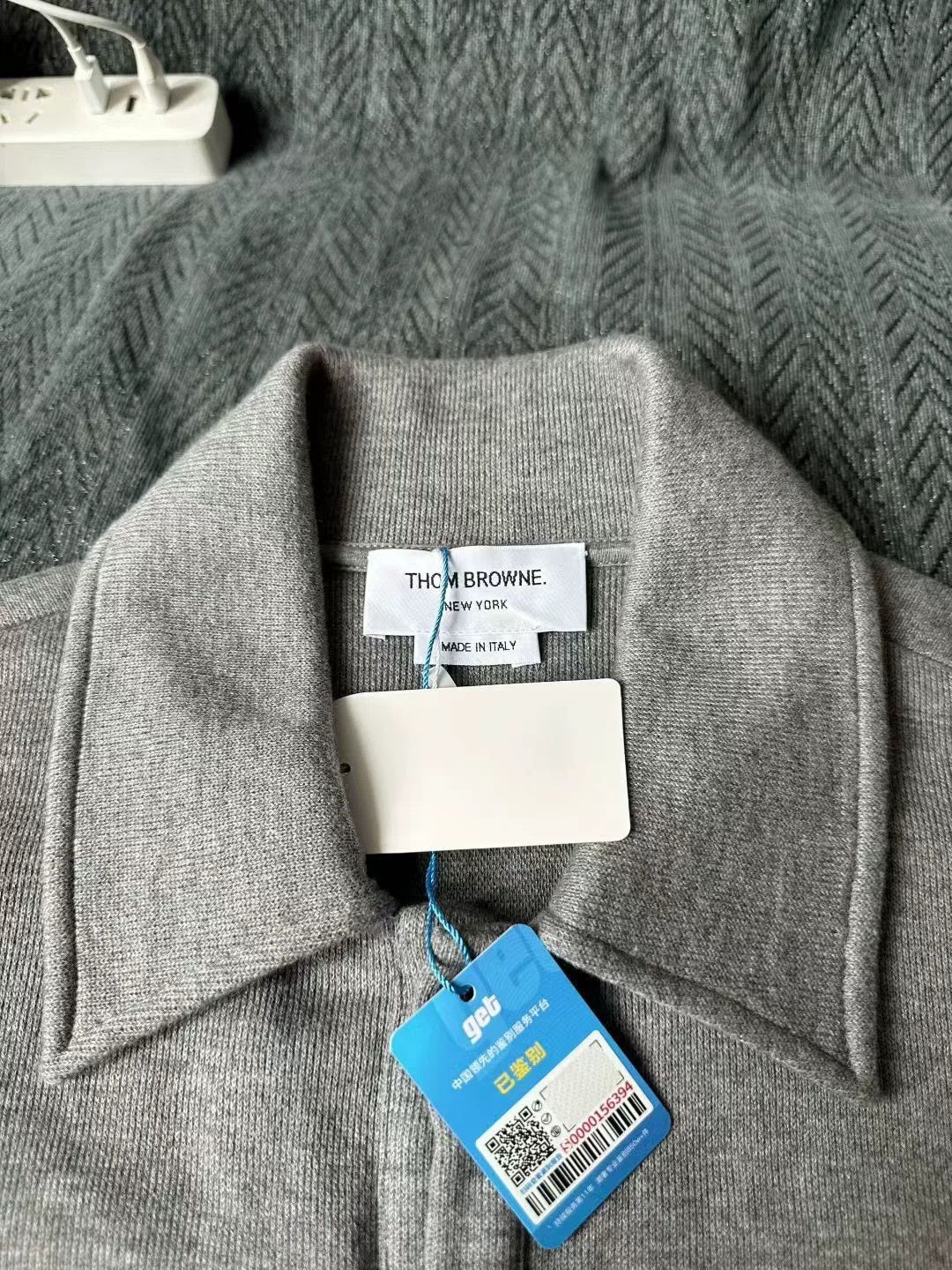 Thom Browne thom browne gray knit shirt jacket Size US M / EU 48-50 / 2 - 3 Thumbnail
