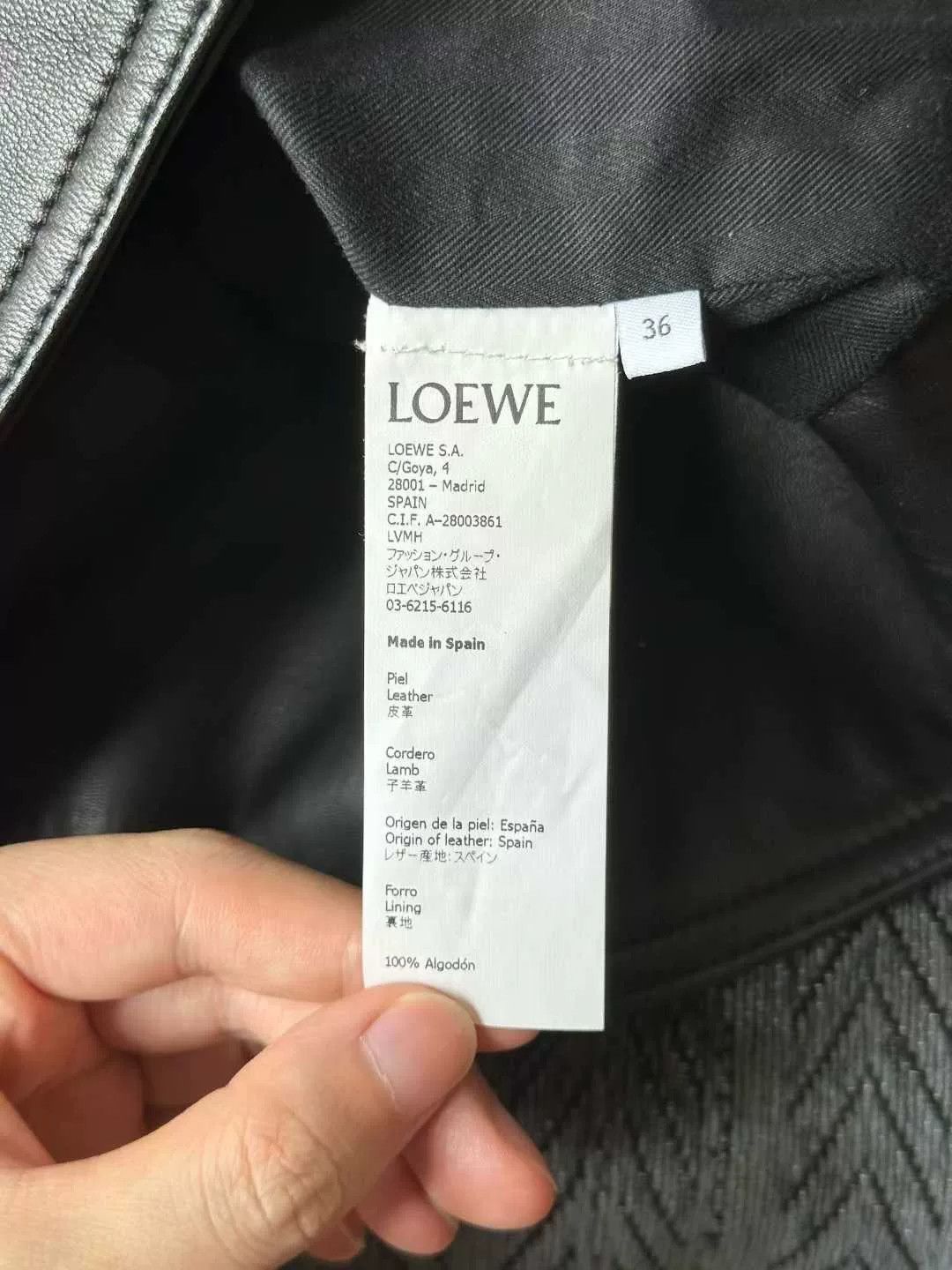 Loewe loewe short leather motorcycle jacket Size S / US 4 / IT 40 - 4 Thumbnail