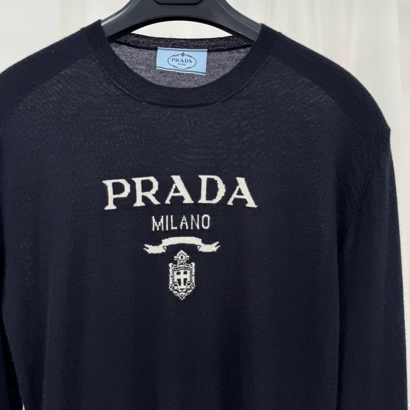 Prada prada cashmere embroidered knit sweater Size US S / EU 44-46 / 1 - 3 Thumbnail