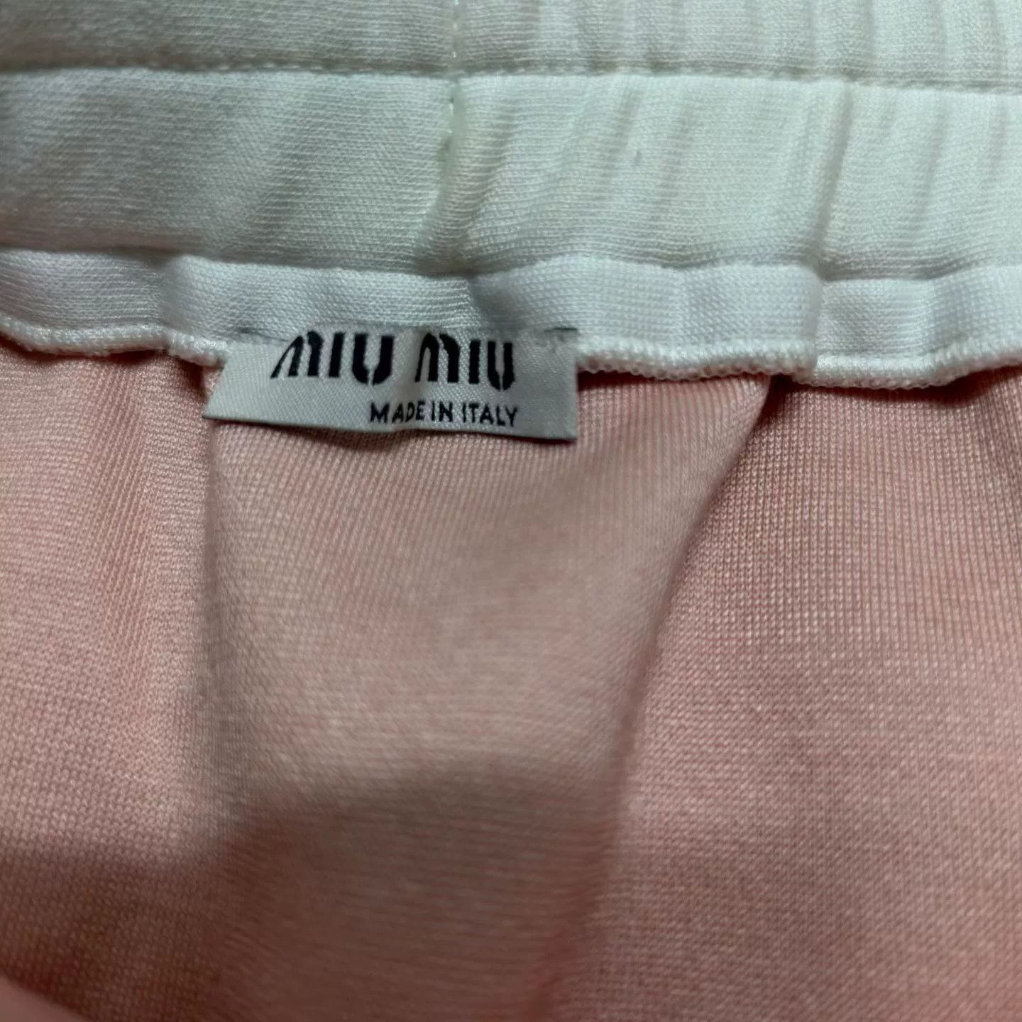 Miu Miu Miu Miu Side Logo Blush Pink Skirt Size 23" - 4 Thumbnail