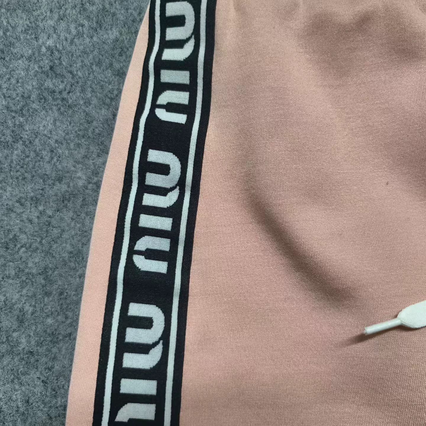 Miu Miu Miu Miu Side Logo Blush Pink Skirt Size 23" - 6 Thumbnail