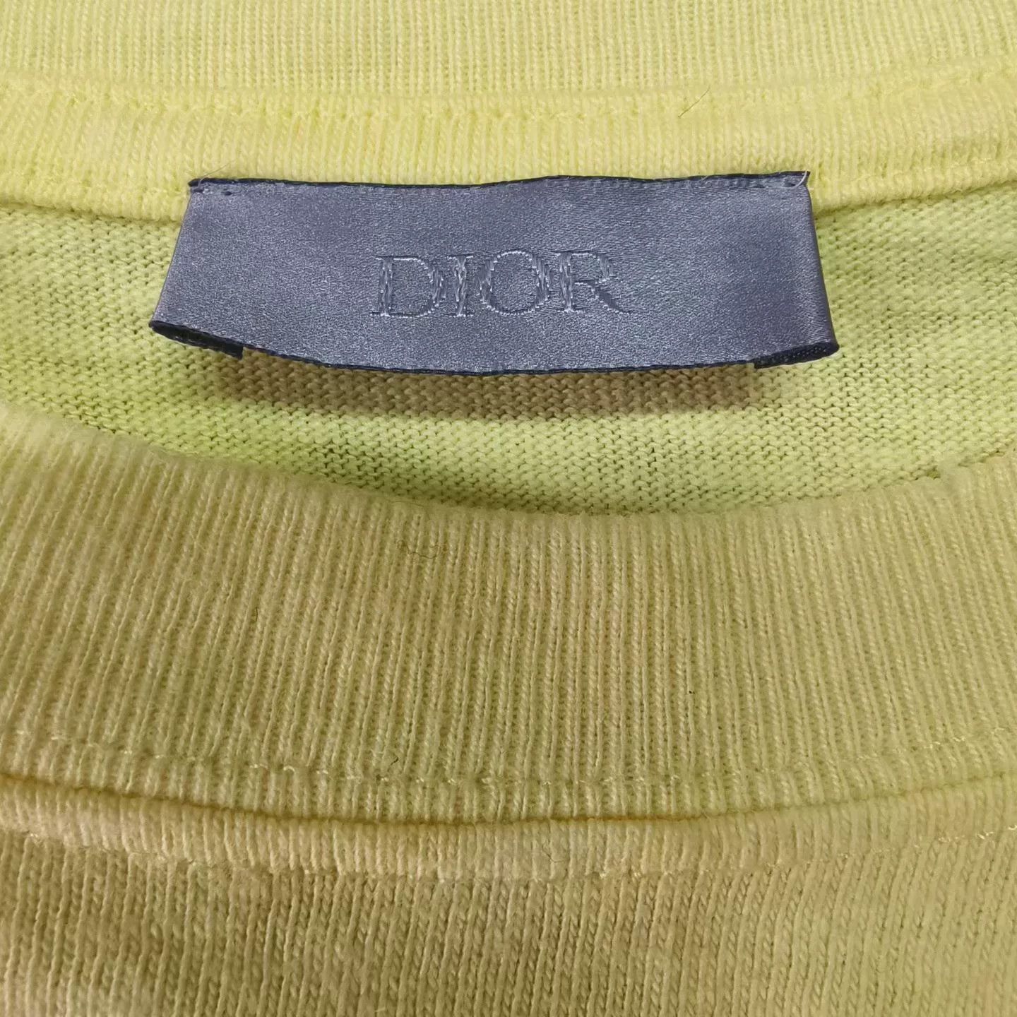 Dior dior ss25 yellow embroidered short sleeve t-shirt Size XS / US 0-2 / IT 36-38 - 3 Thumbnail