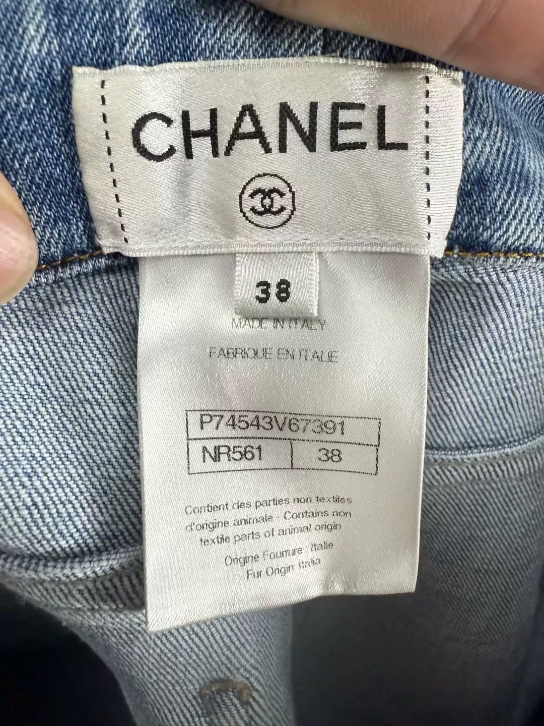Chanel Chanel Blue Logo Denim Pants Size 38 Size 38" / US 16 / IT 52 - 4 Thumbnail