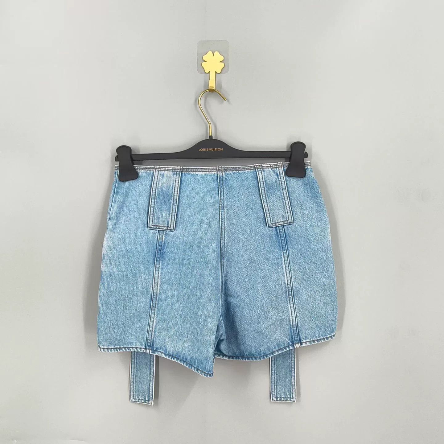 Fendi fendi blue cargo denim shorts with ties Size 38" / US 16 / IT 52 - 2 Thumbnail
