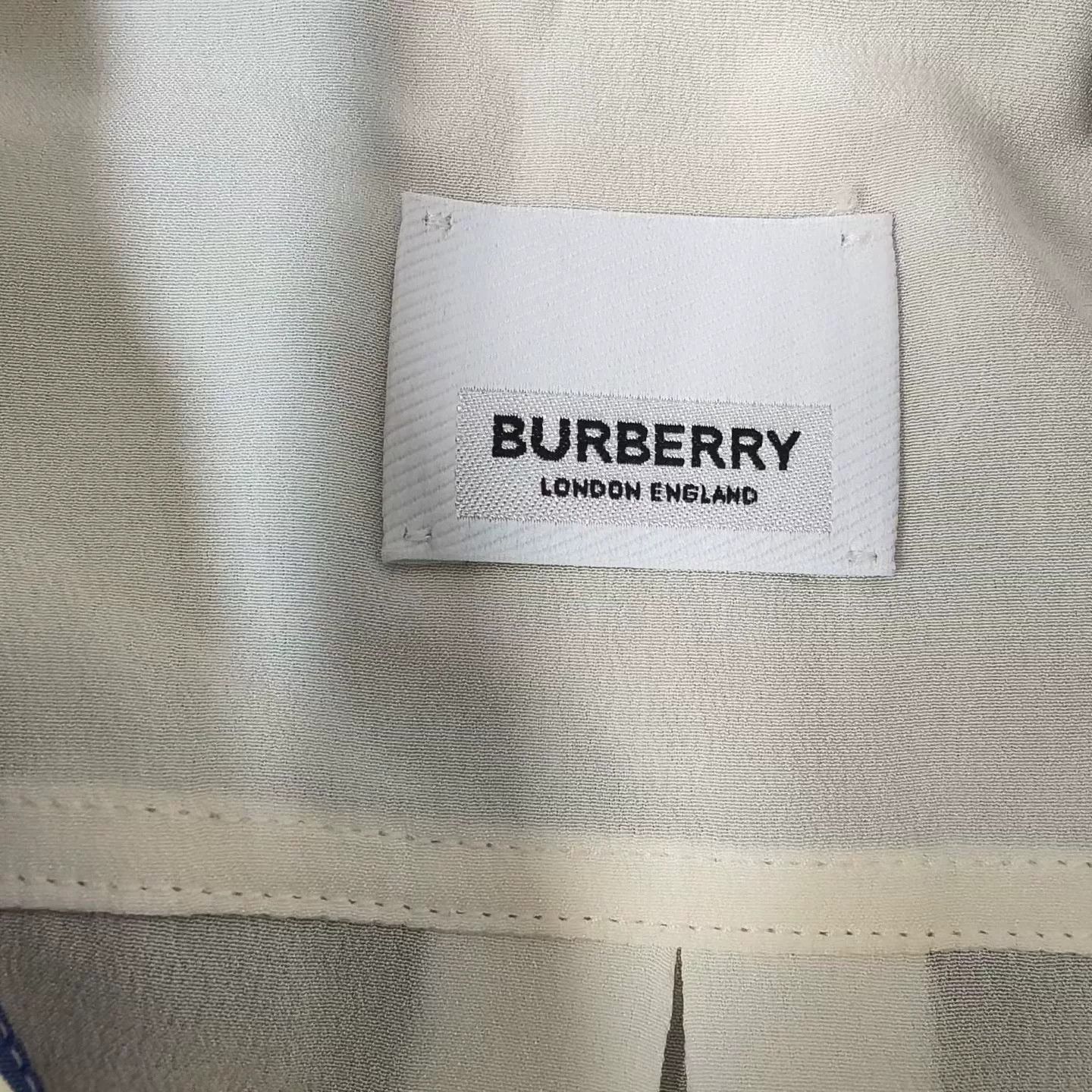 Burberry burberry blue white striped silk shirt Size M / US 6-8 / IT 42-44 - 3 Thumbnail