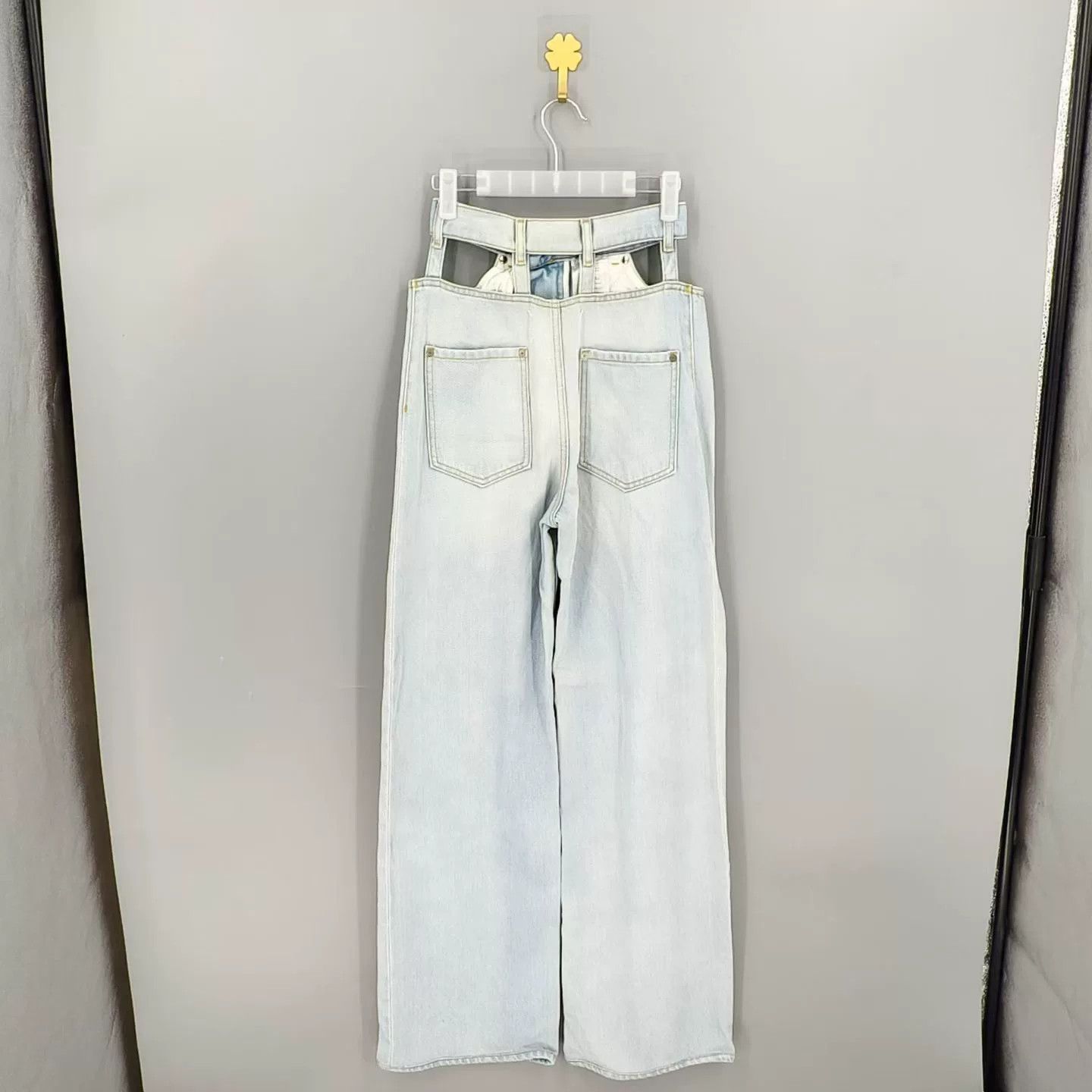 Maison Margiela Maison Margiela Deconstructed Denim Wide Leg Pants Size 36" / US 14 / IT 50 - 2 Thumbnail