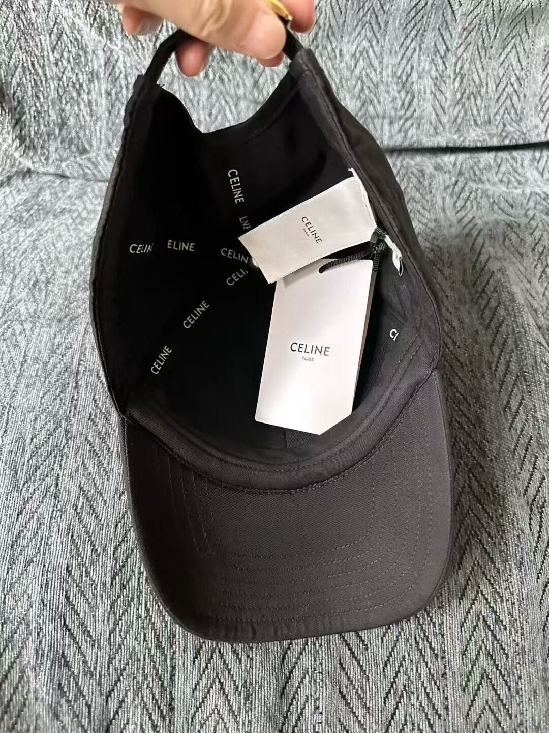 Celine celine black baseball cap size medium Size ONE SIZE - 3 Thumbnail