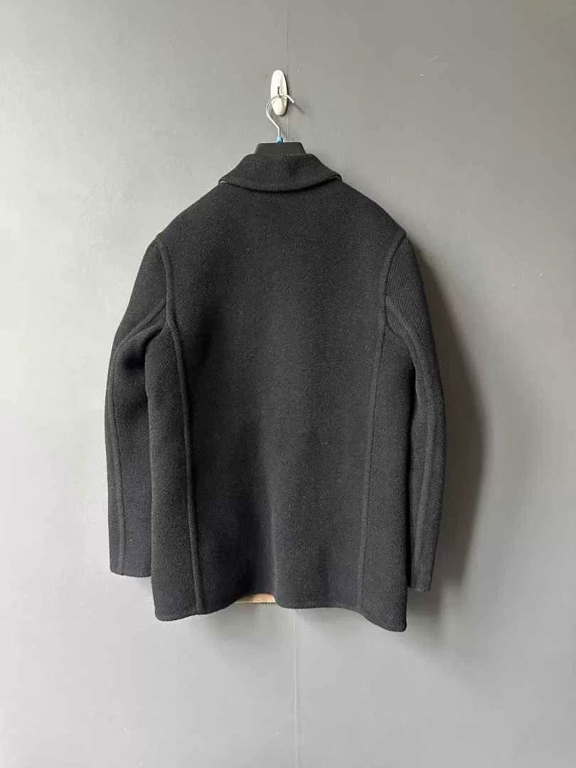 Loewe loewe black wool coat with logo Size US L / EU 52-54 / 3 - 2 Thumbnail