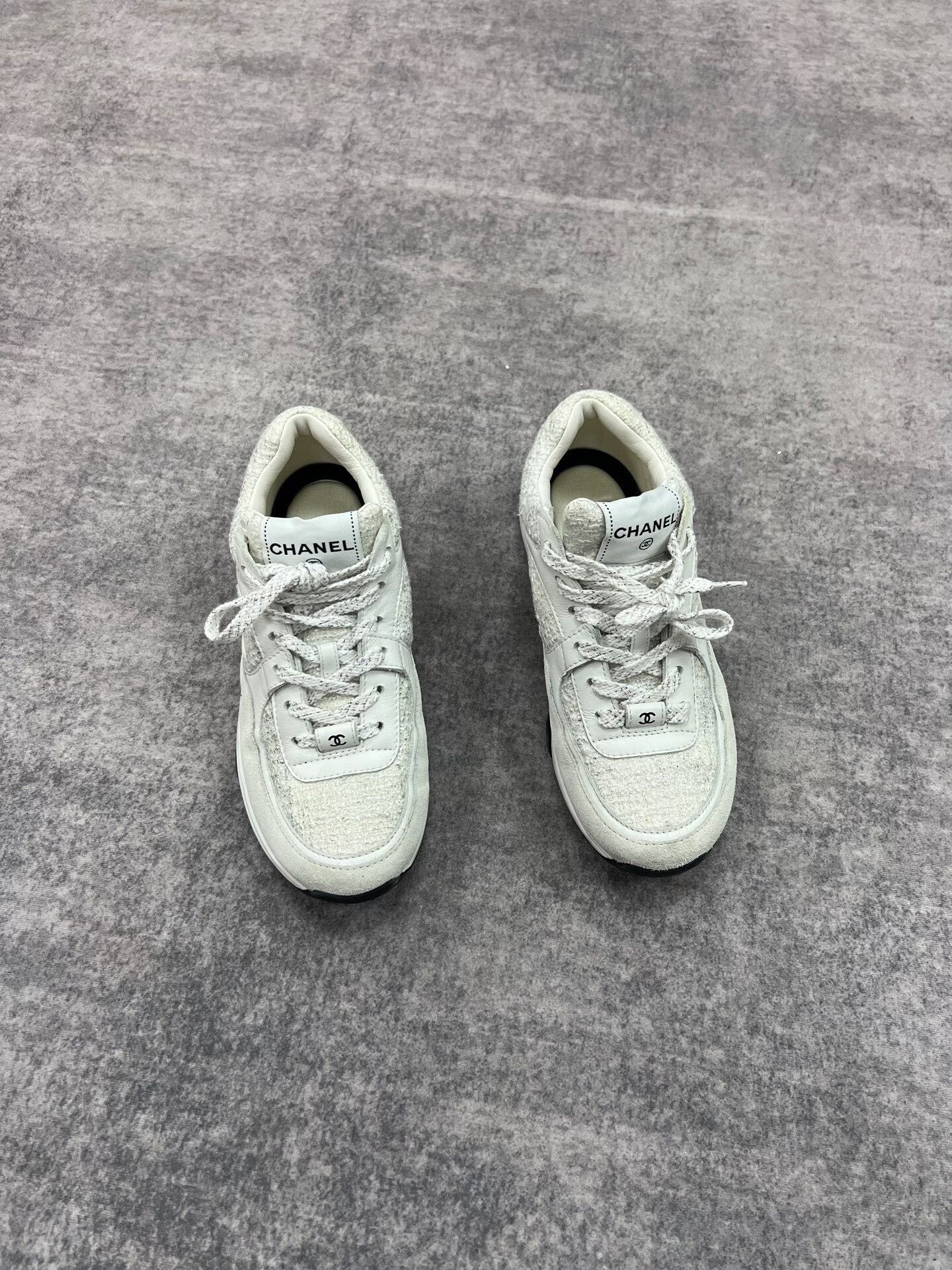 Chanel Chanel White Double C Athletic Sneakers Size US 6 / IT 36 - 2 Thumbnail