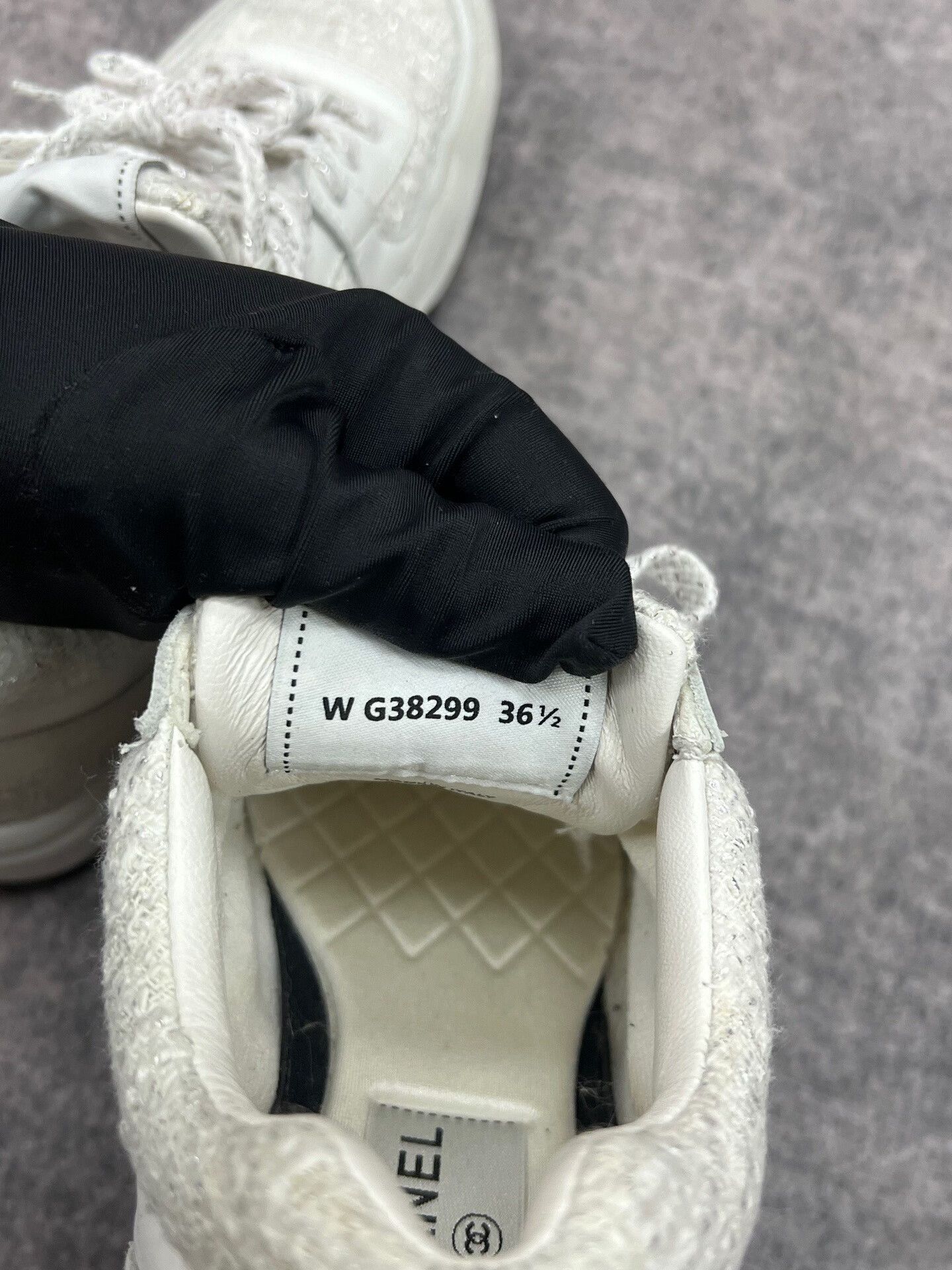 Chanel Chanel White Double C Athletic Sneakers Size US 6 / IT 36 - 8 Thumbnail