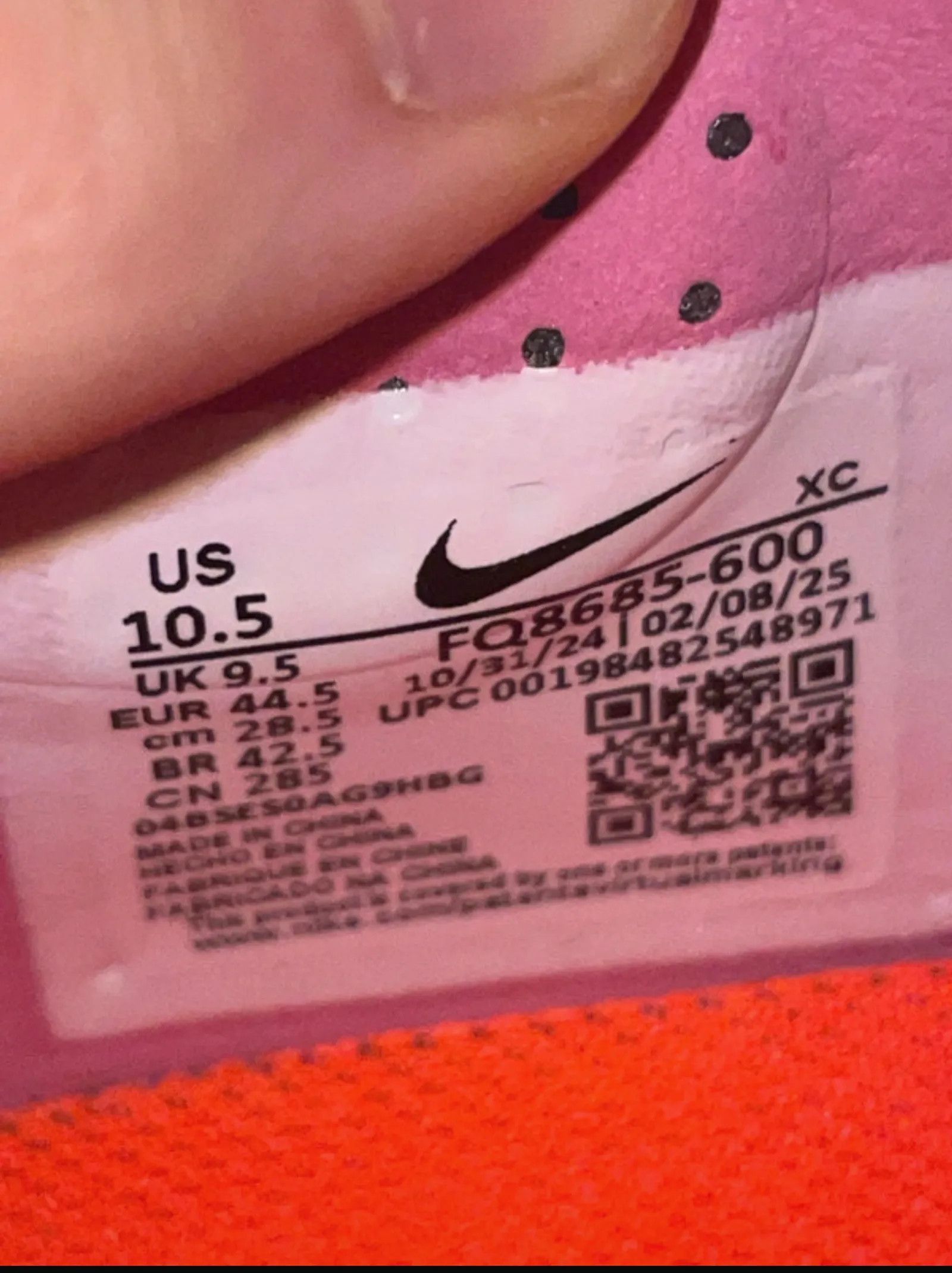 Nike Nike nike air zoom fotbollsskor vapor 16 pro rosa Sneakers Size US 12.5 / EU 45-46 - 6 Thumbnail