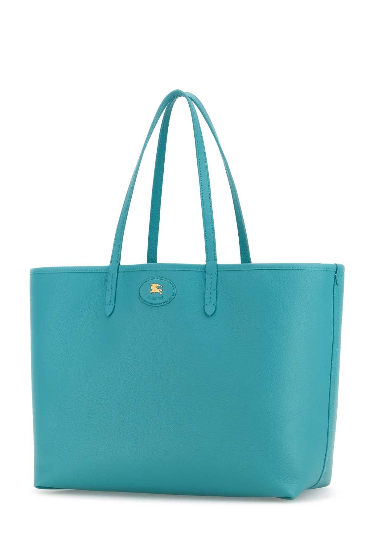 Burberry Turquoise Leather Reversibile Bag Size ONE SIZE - 2 Thumbnail