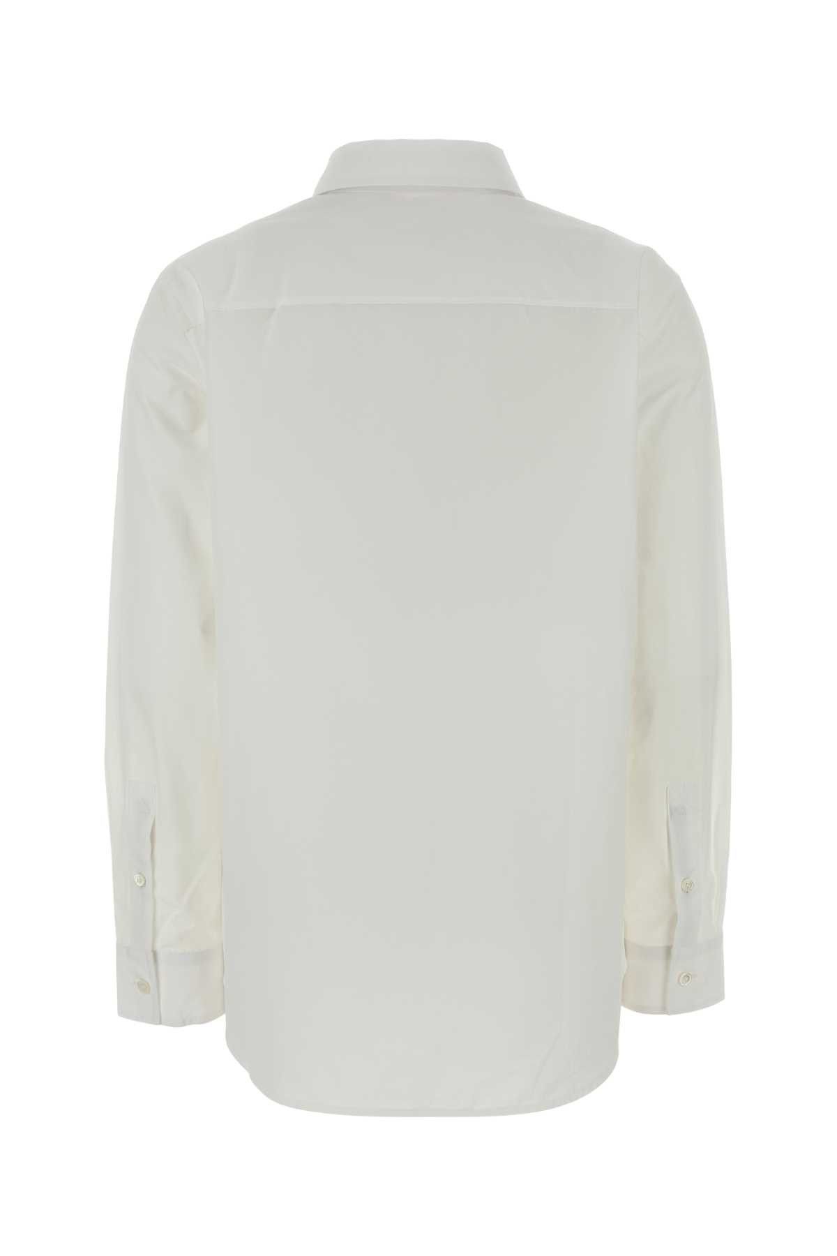 Burberry White Poplin Shirt Size S / US 4 / IT 40 - 2 Thumbnail