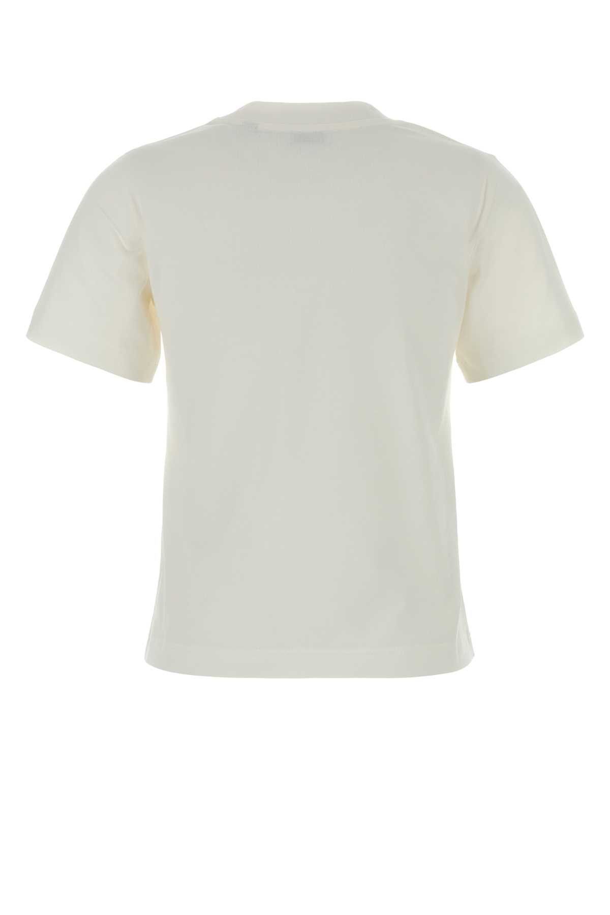 Burberry White Cotton T-Shirt Size S / US 4 / IT 40 - 2 Thumbnail