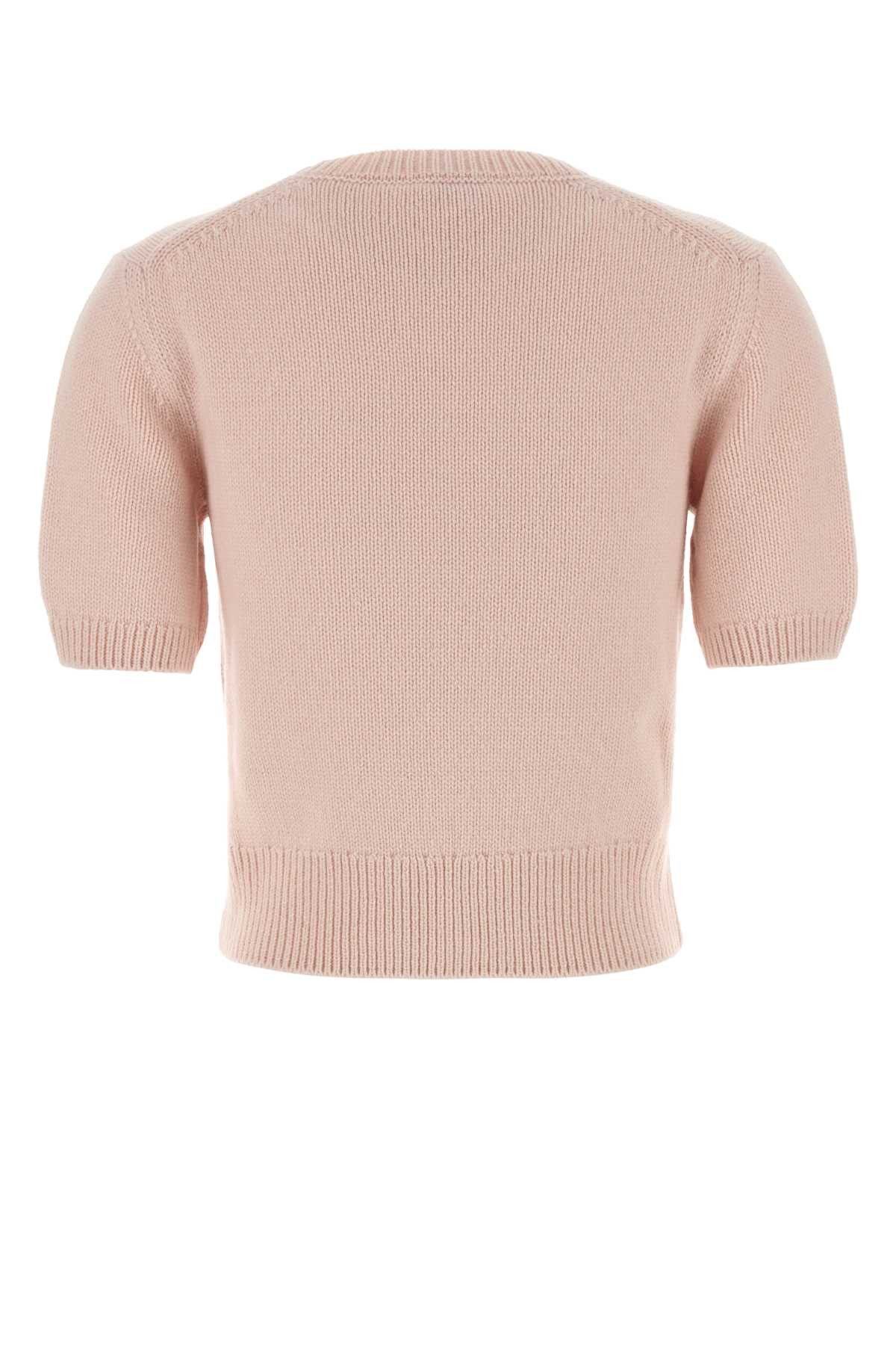Burberry Pastel Pink Wool Sweater Size M / US 6-8 / IT 42-44 - 2 Thumbnail