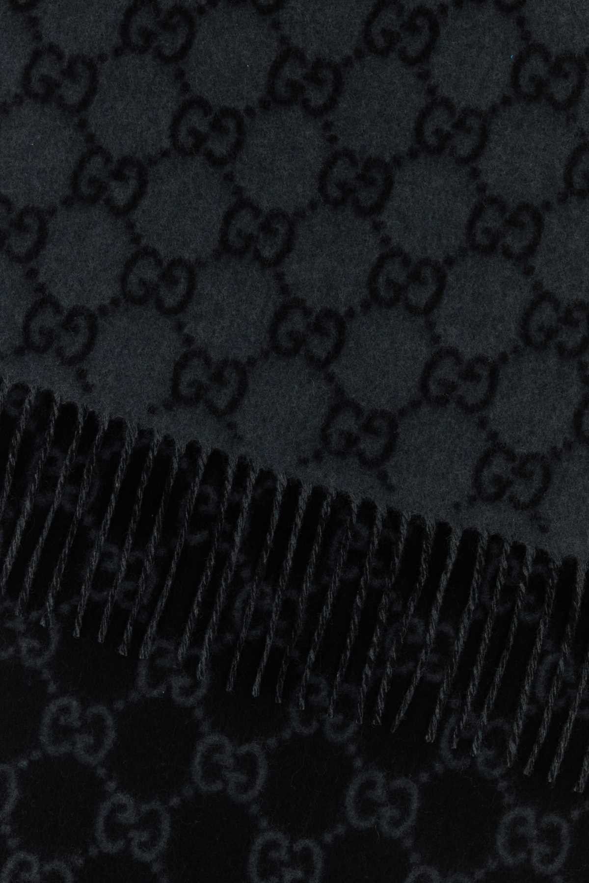 Gucci Embroidered Cashmere Scarf Size ONE SIZE - 2 Thumbnail