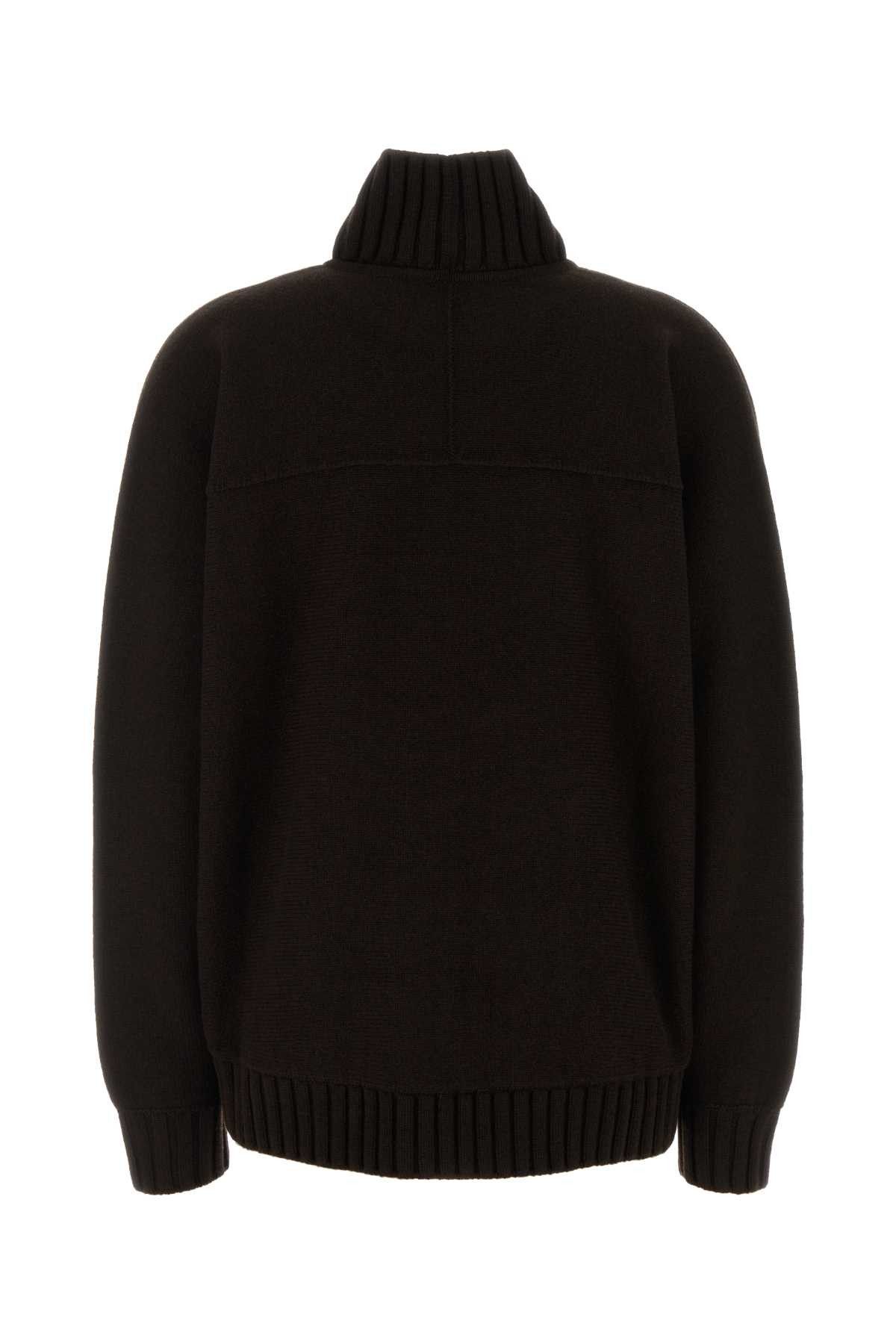 Gucci Brown Wool Blend Oversize Sweater Size XS / US 0-2 / IT 36-38 - 2 Thumbnail